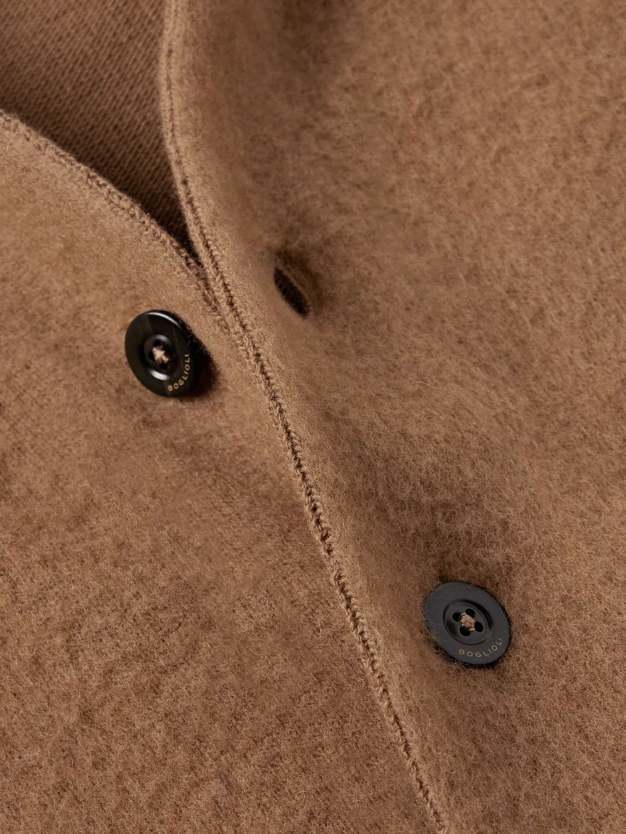 Brushed Wool and Cashmere-Blend Cardigan view