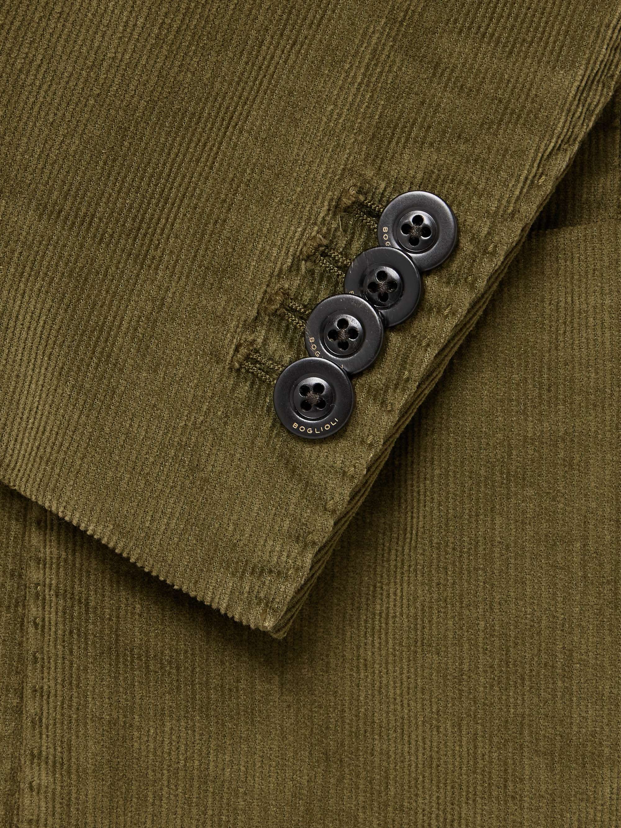 Double-Breasted Cotton-Blend Corduroy Suit Jacket view