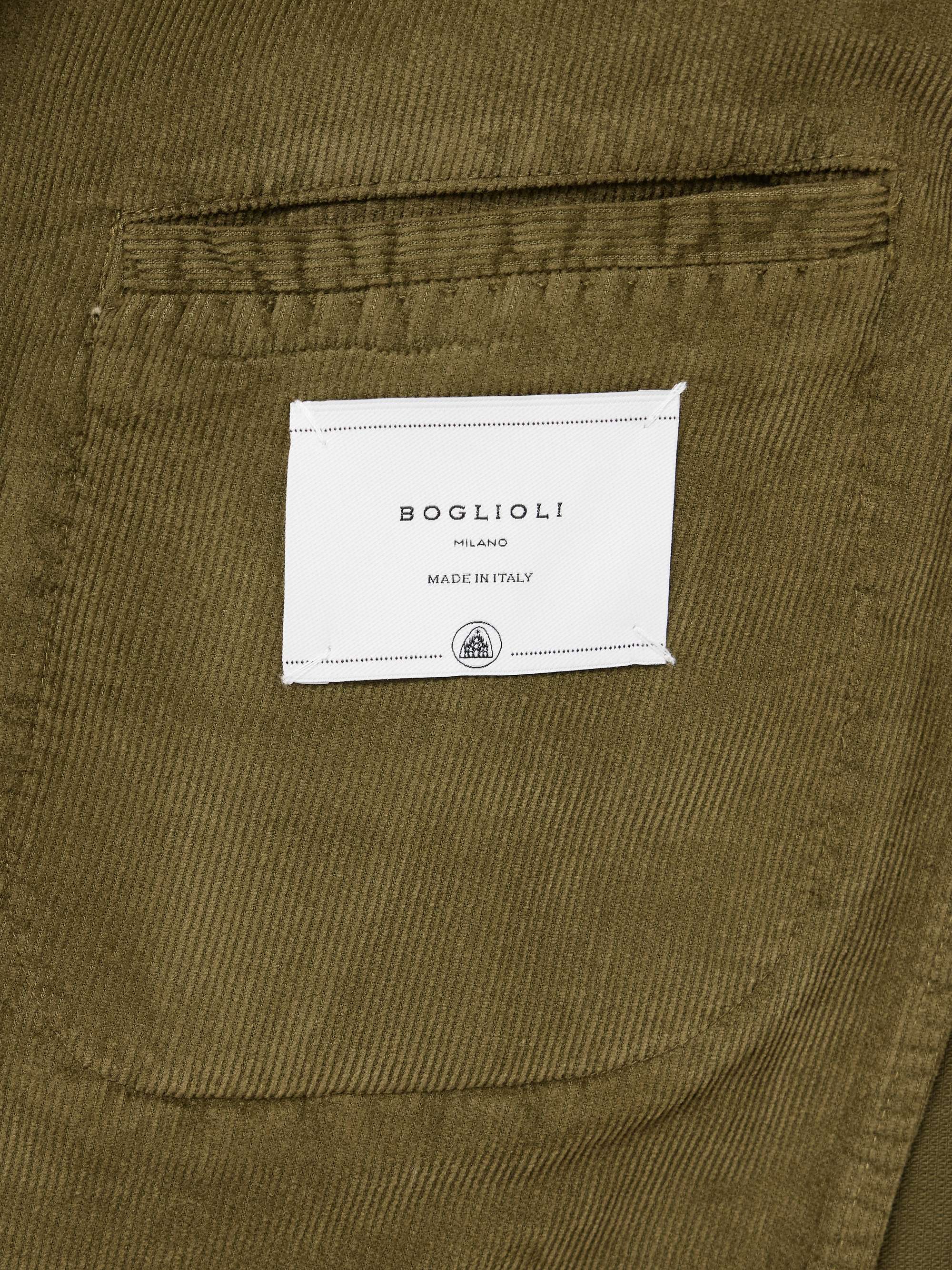 Double-Breasted Cotton-Blend Corduroy Suit Jacket view