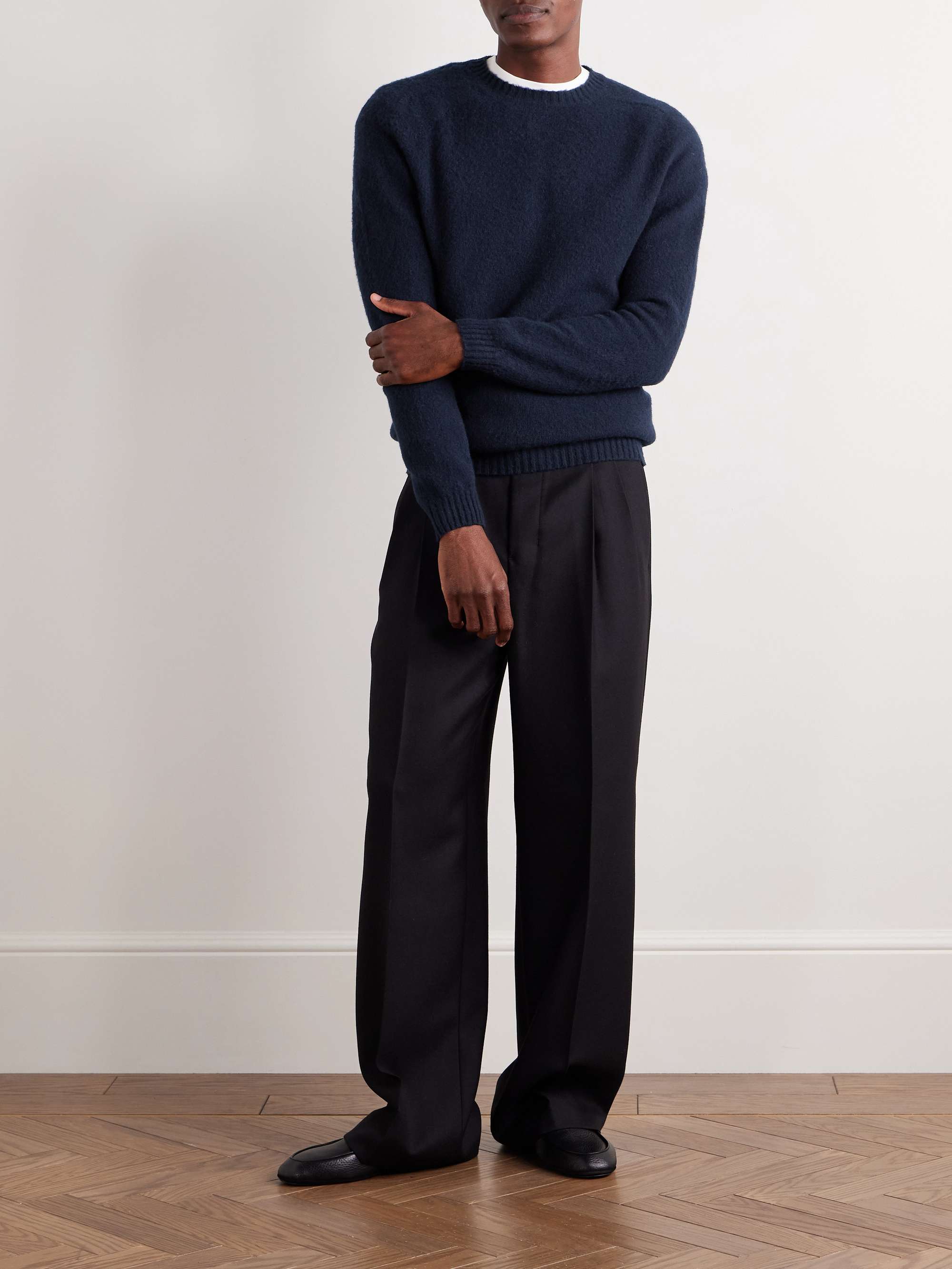 Slim-Fit Wool and Cashmere-Blend Sweater view