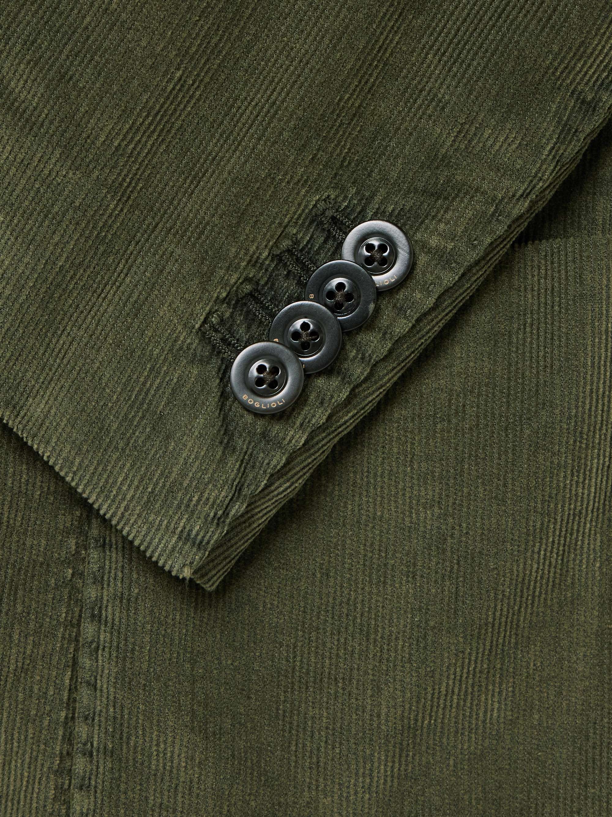 Garment-Dyed Cotton-Blend Corduroy Suit Jacket view
