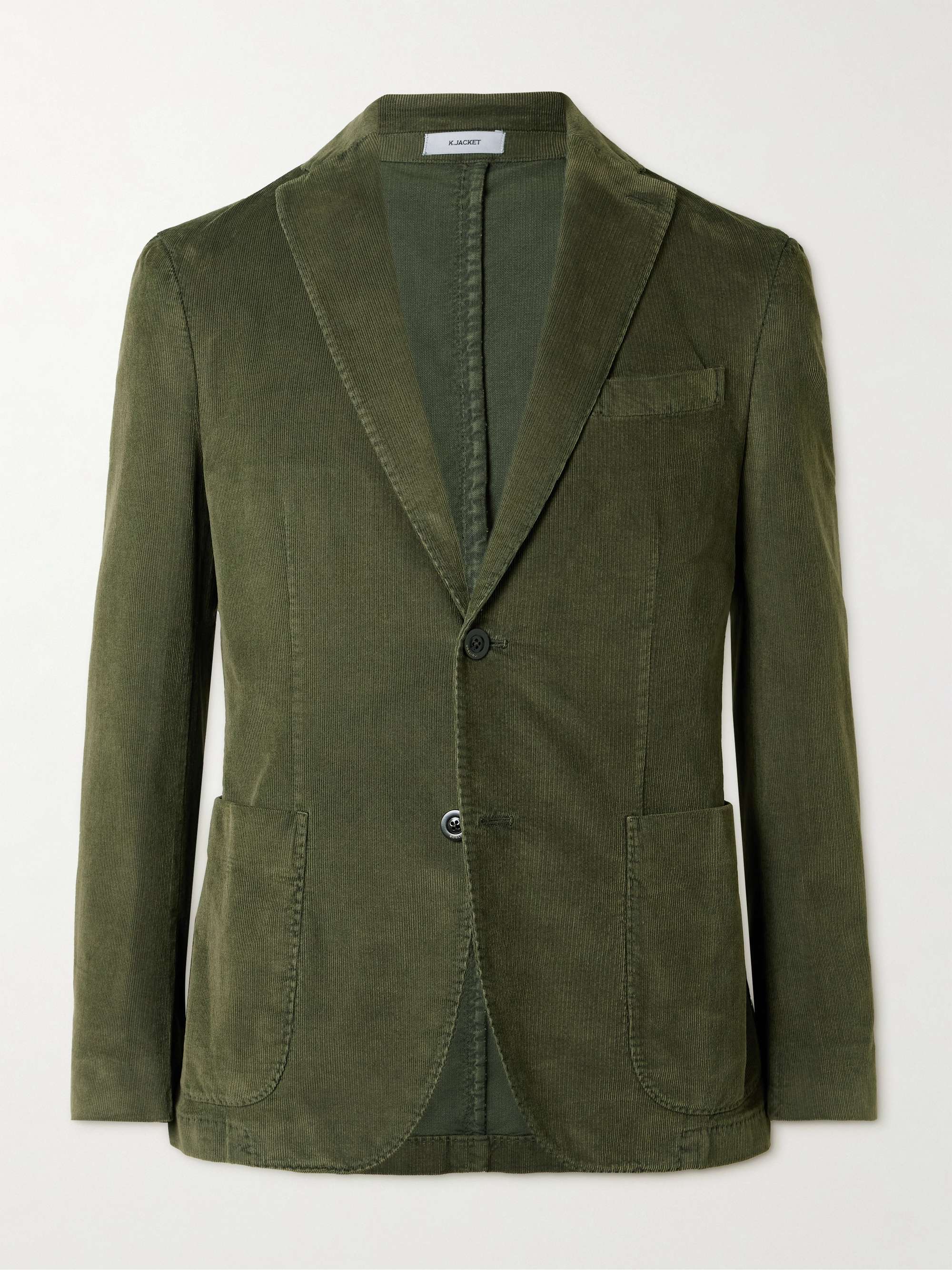 Garment-Dyed Cotton-Blend Corduroy Suit Jacket view
