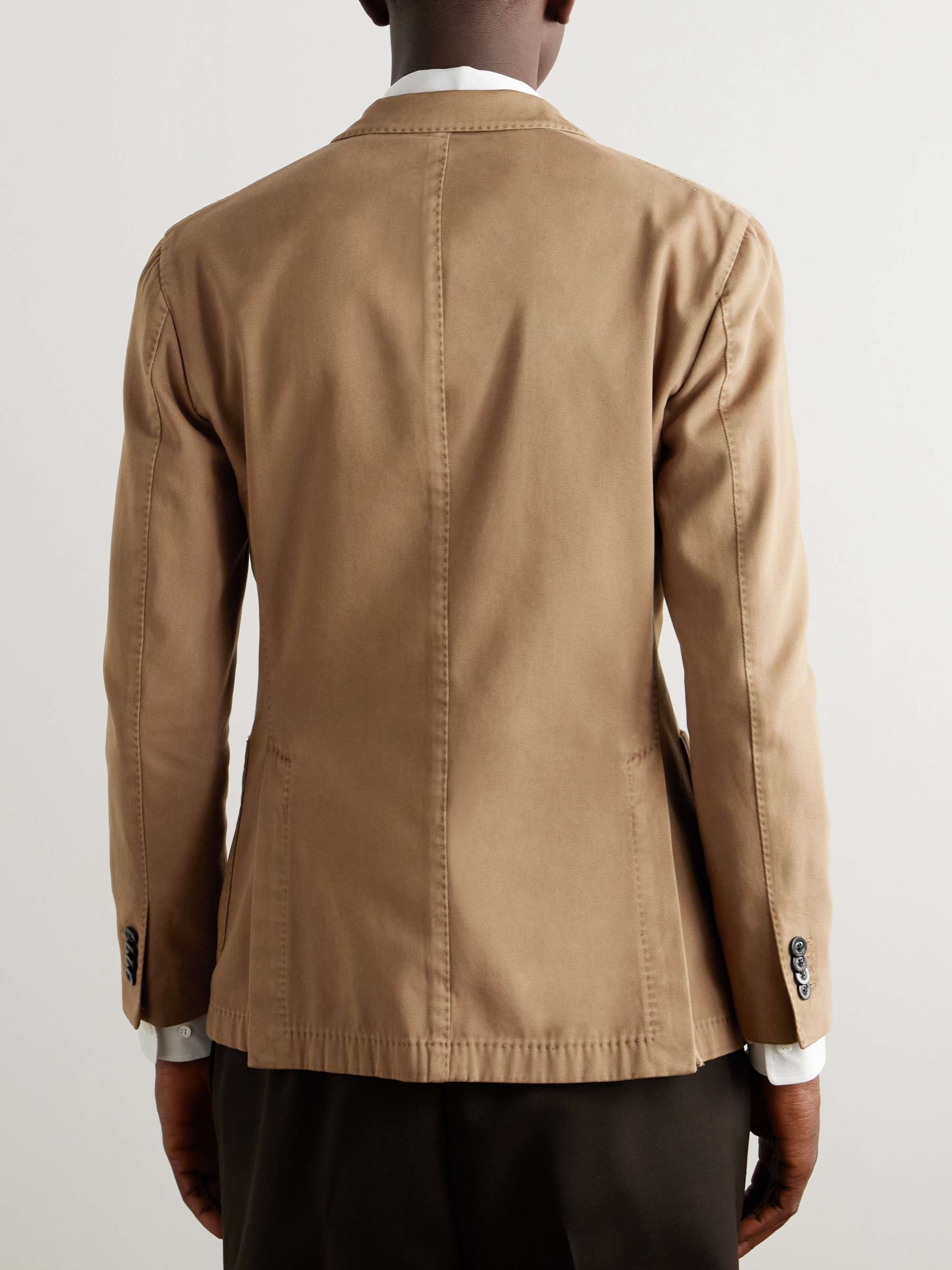 Garment-Dyed Cotton-Blend Twill Blazer view