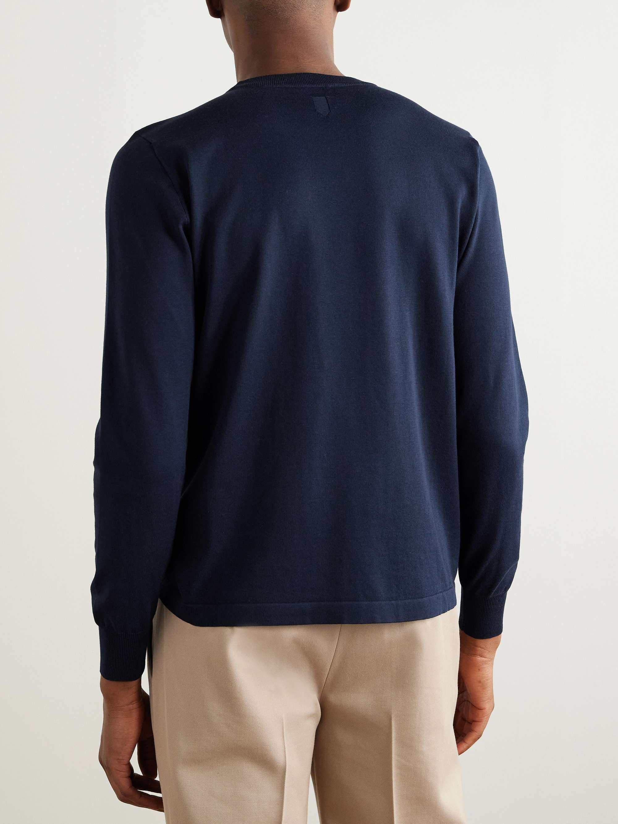 Cotton-Piqué Sweater view