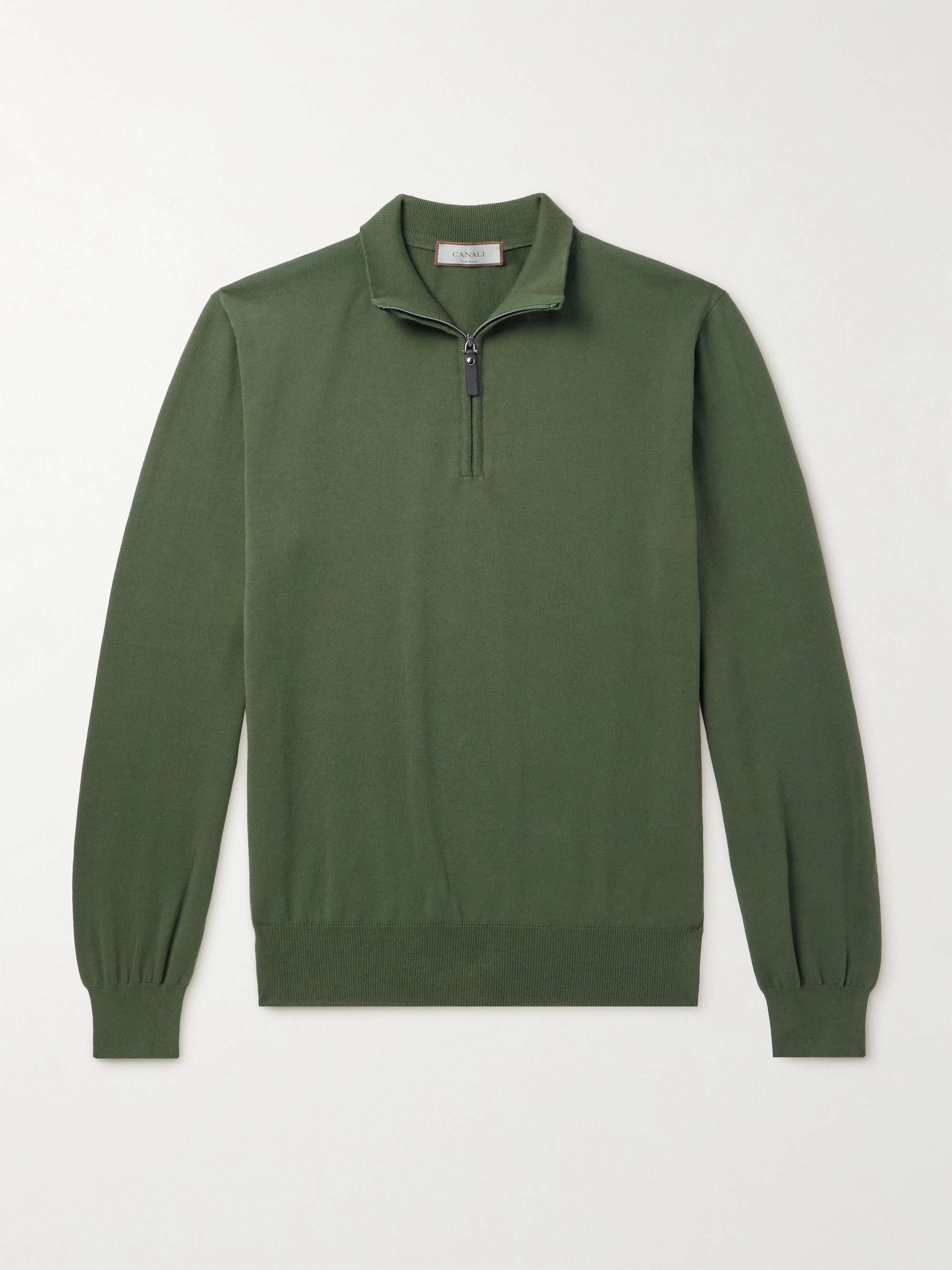 Cotton Half-Zip Sweater view