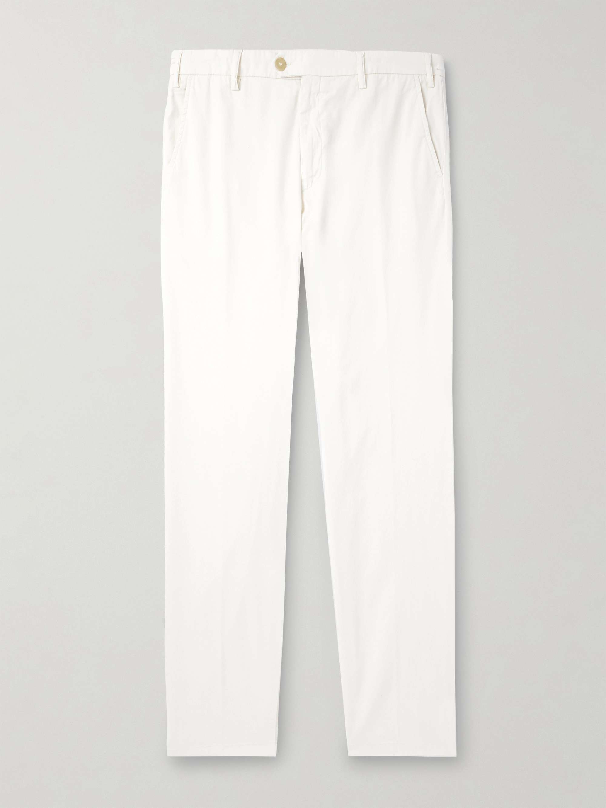 Slim-Fit Straight-Leg Garment-Dyed Stretch Lyocell and Cotton-Blend Twill Chinos view