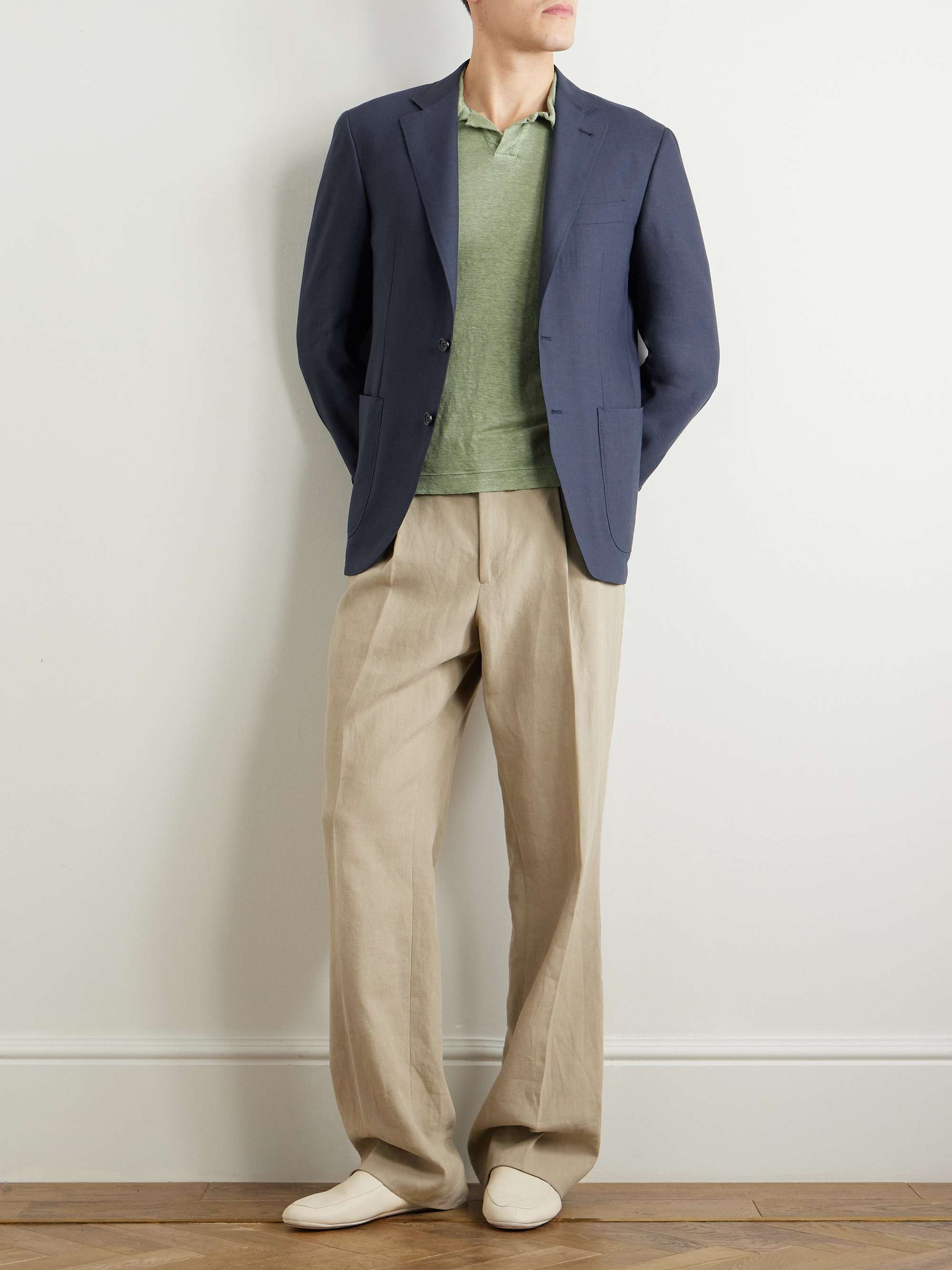 Kei Linen and Wool-Blend Suit Jacket view