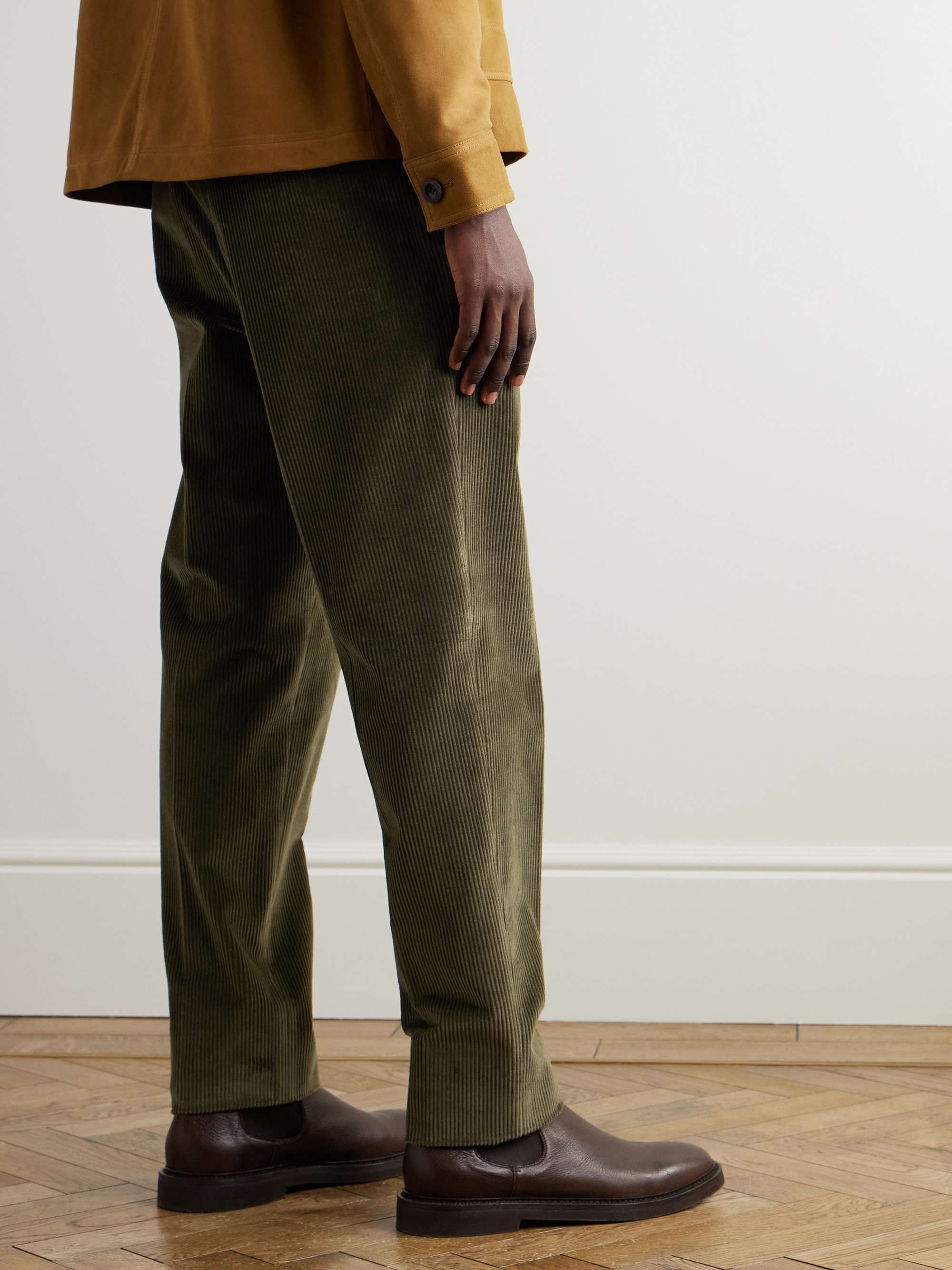 Jarno Straight-Leg Cotton-Corduroy Trousers view