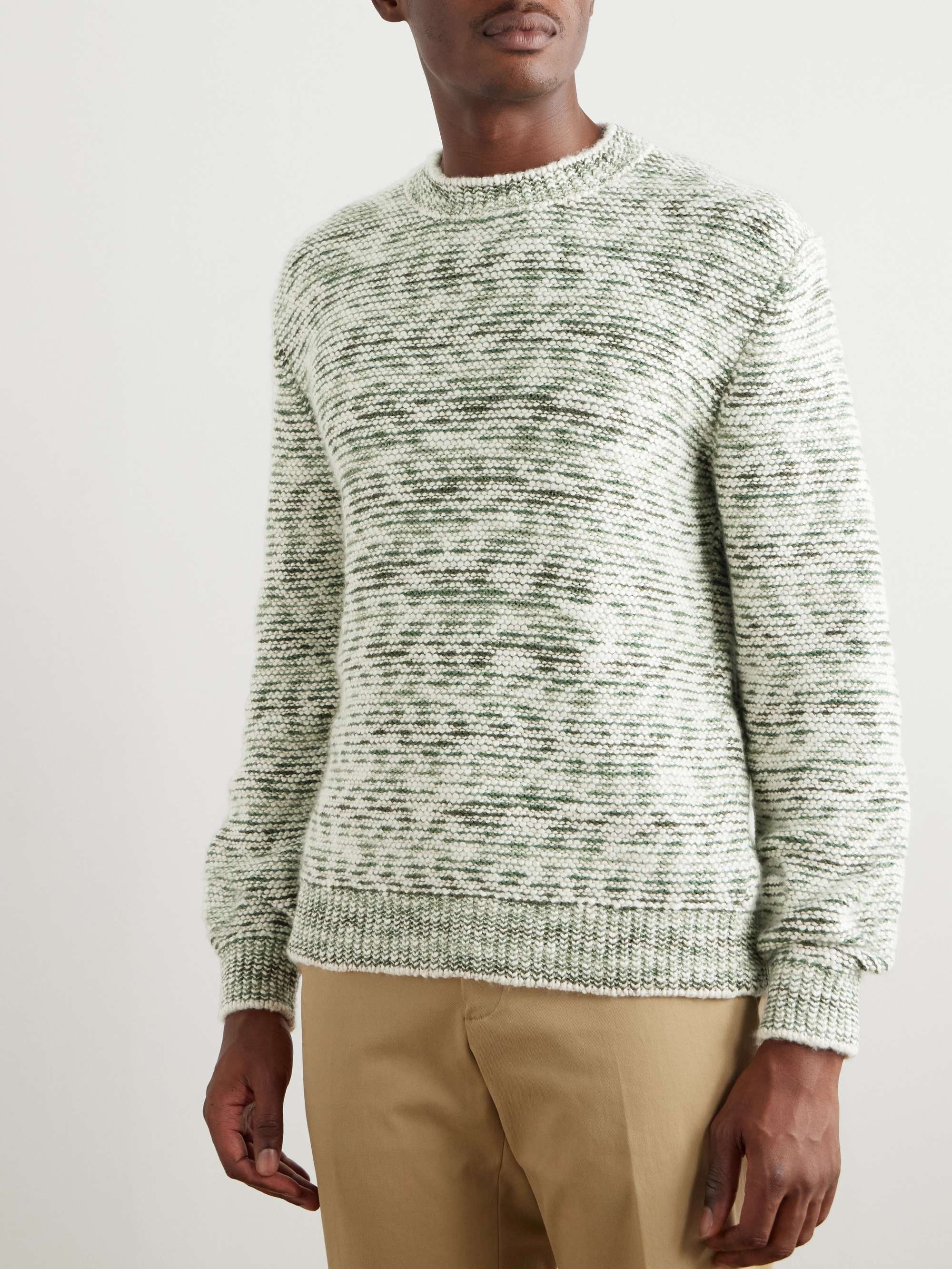 Gnifetti Textured-Knit Cashmere Sweater view