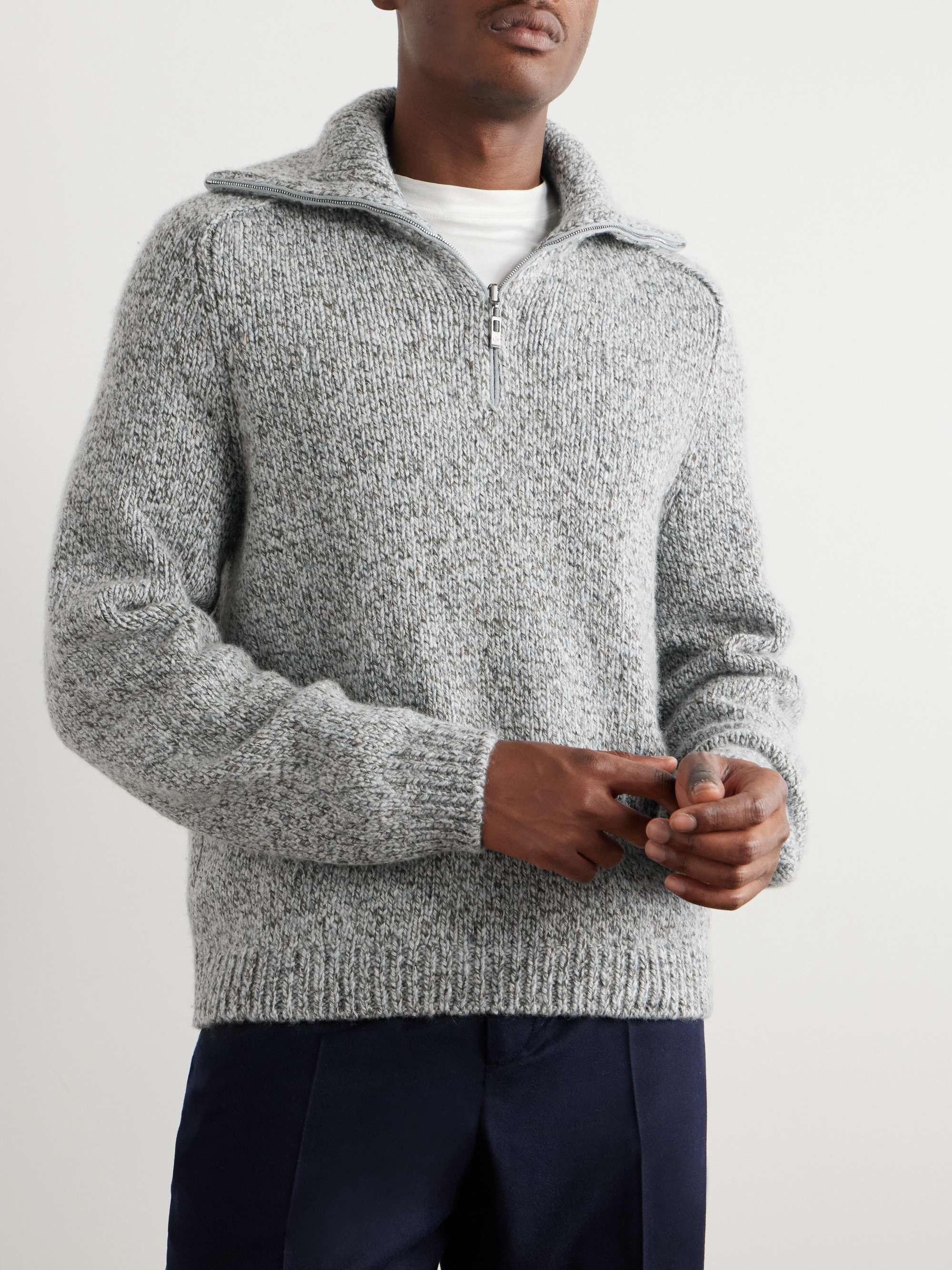 Alpe Meggiana Cashmere Half-Zip Sweater view