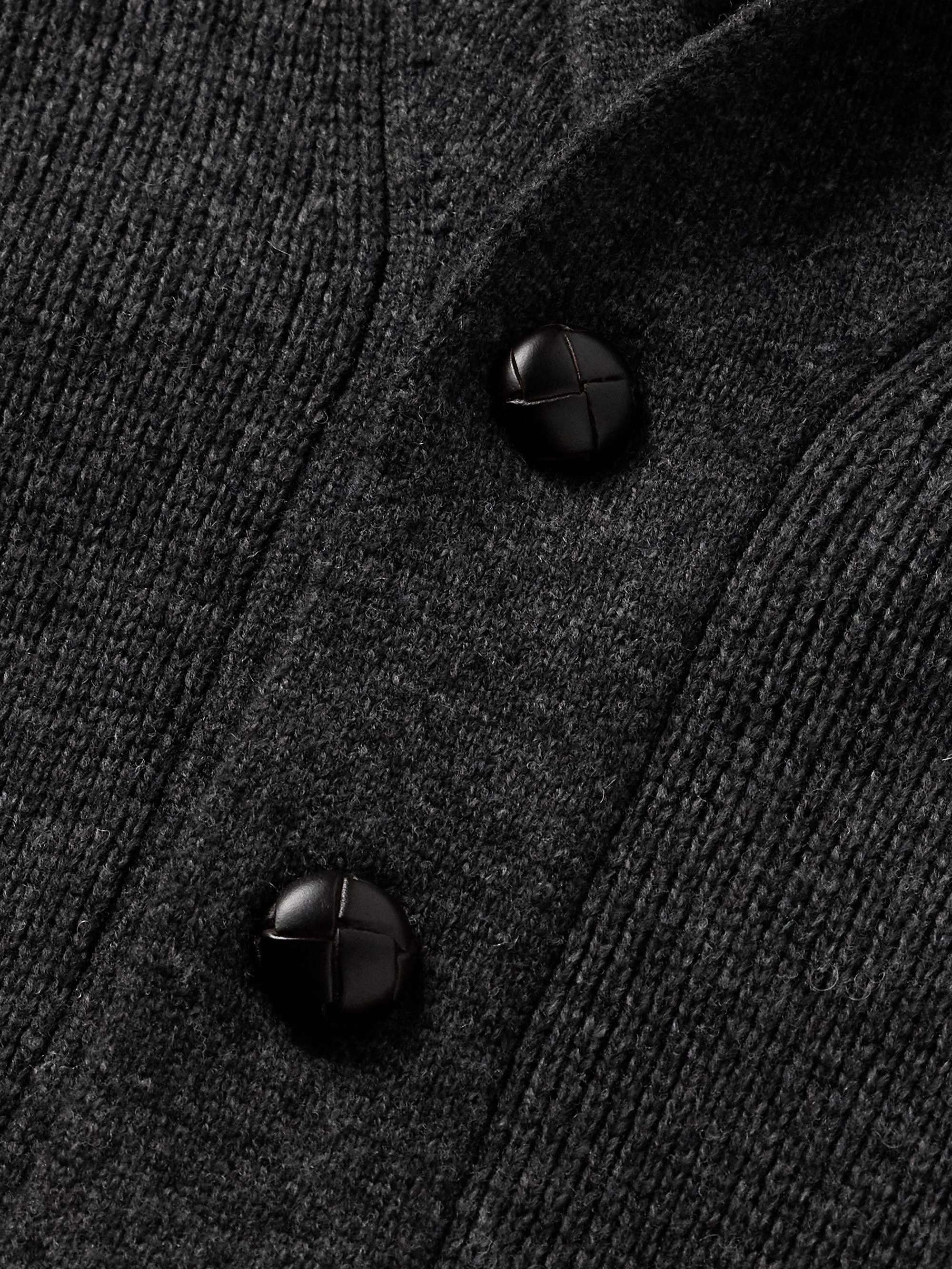 Shawl-Collar Wool-Blend Cardigan view