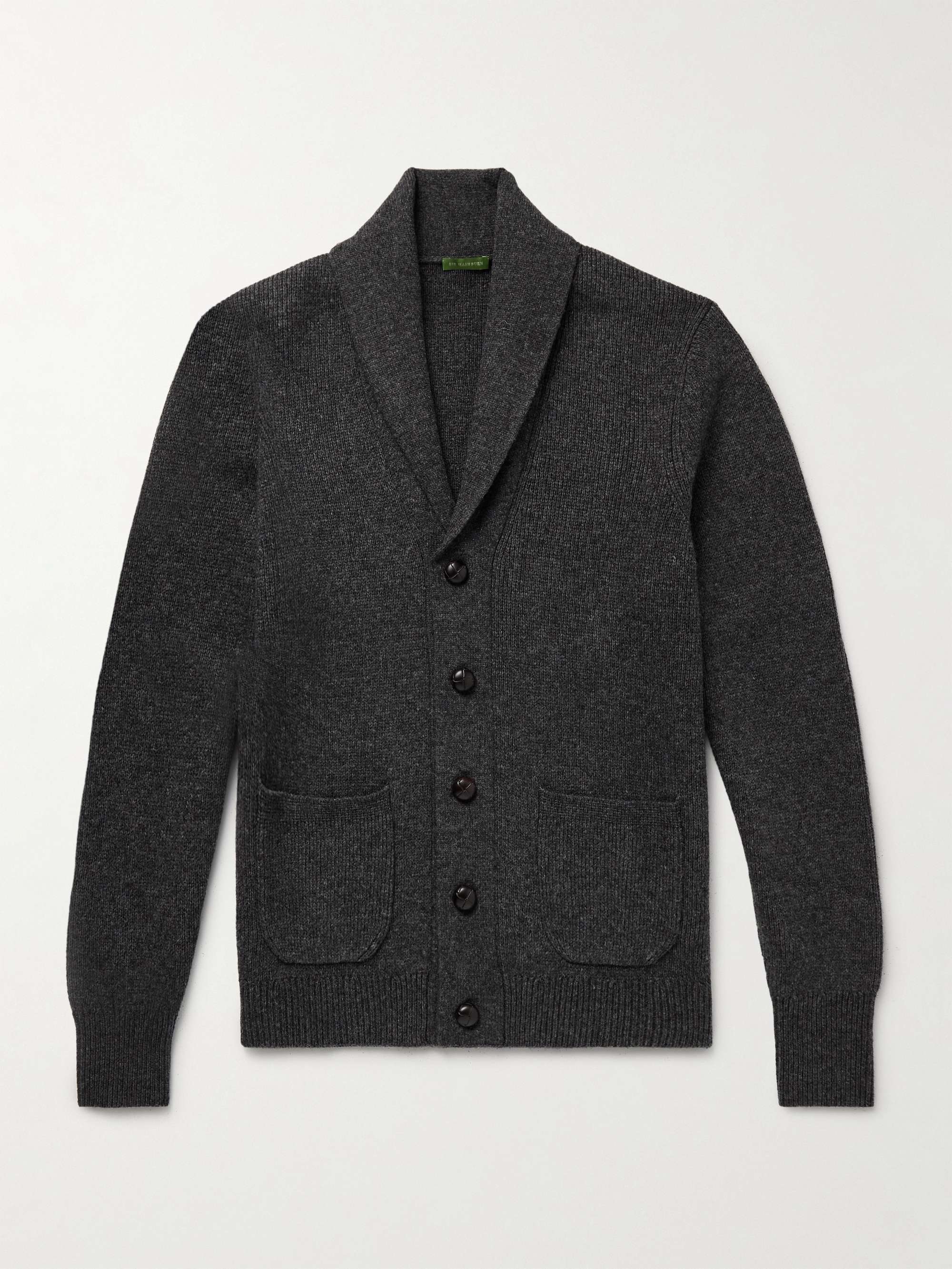 Shawl-Collar Wool-Blend Cardigan view