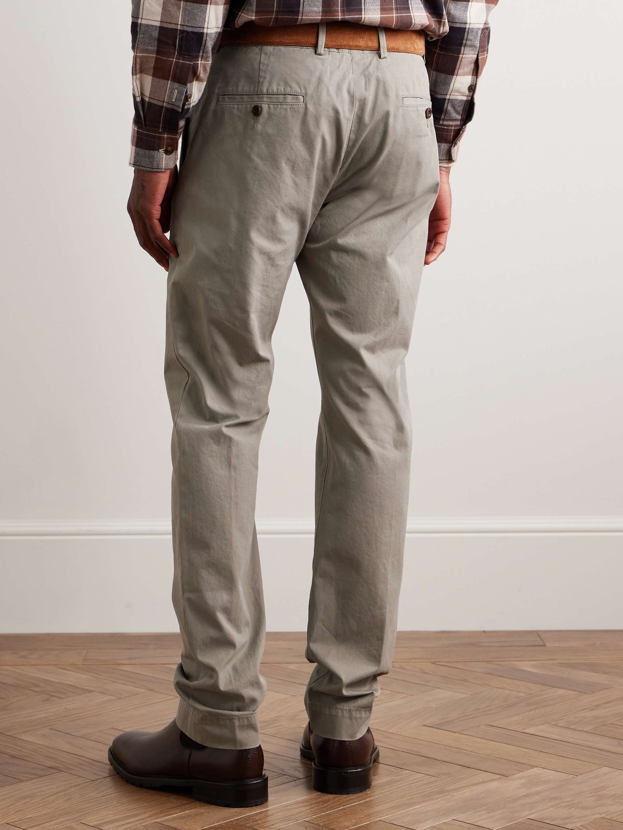 Field Slim-Fit Straight-Leg Garment-Dyed Cotton-Twill Chinos view