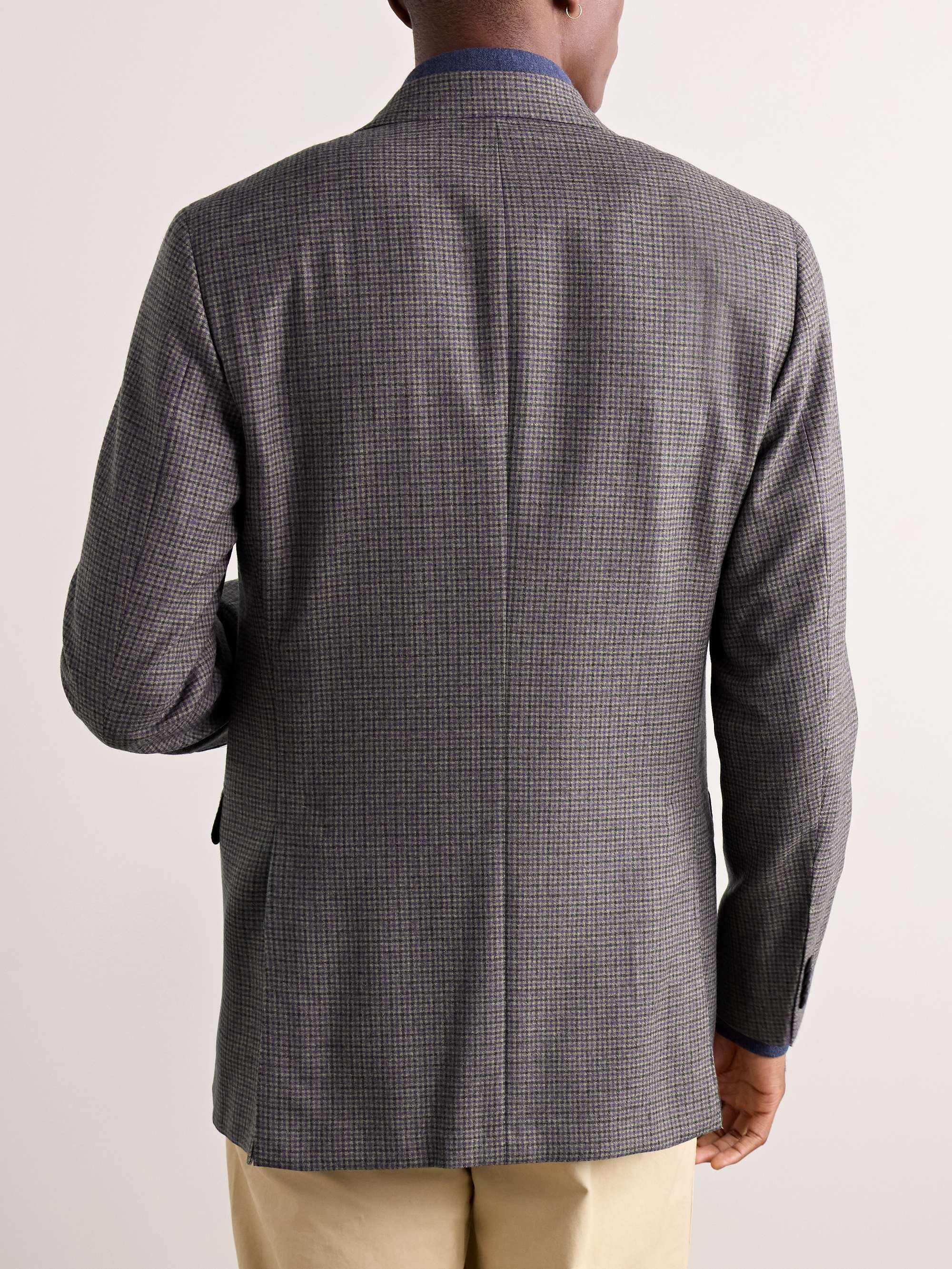Virgil No.2 Slim-Fit Checked Wool Hopsack Blazer view