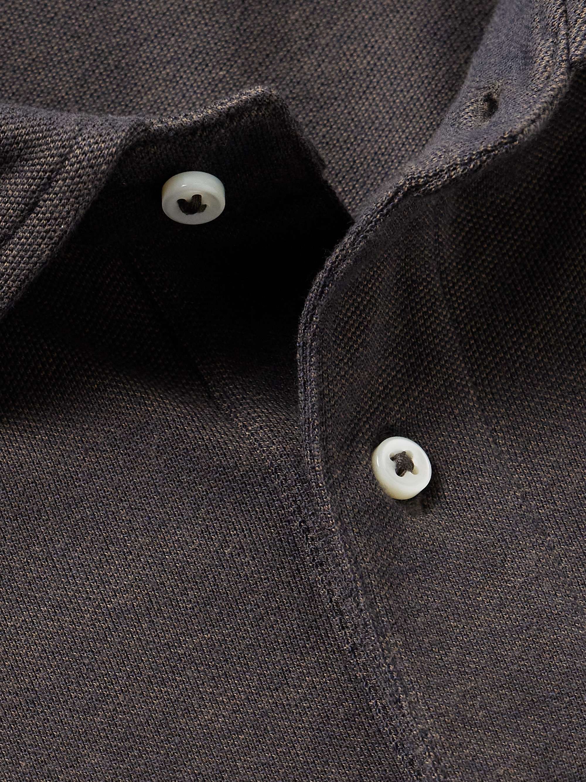 Pima Cotton-Piqué Polo Shirt view