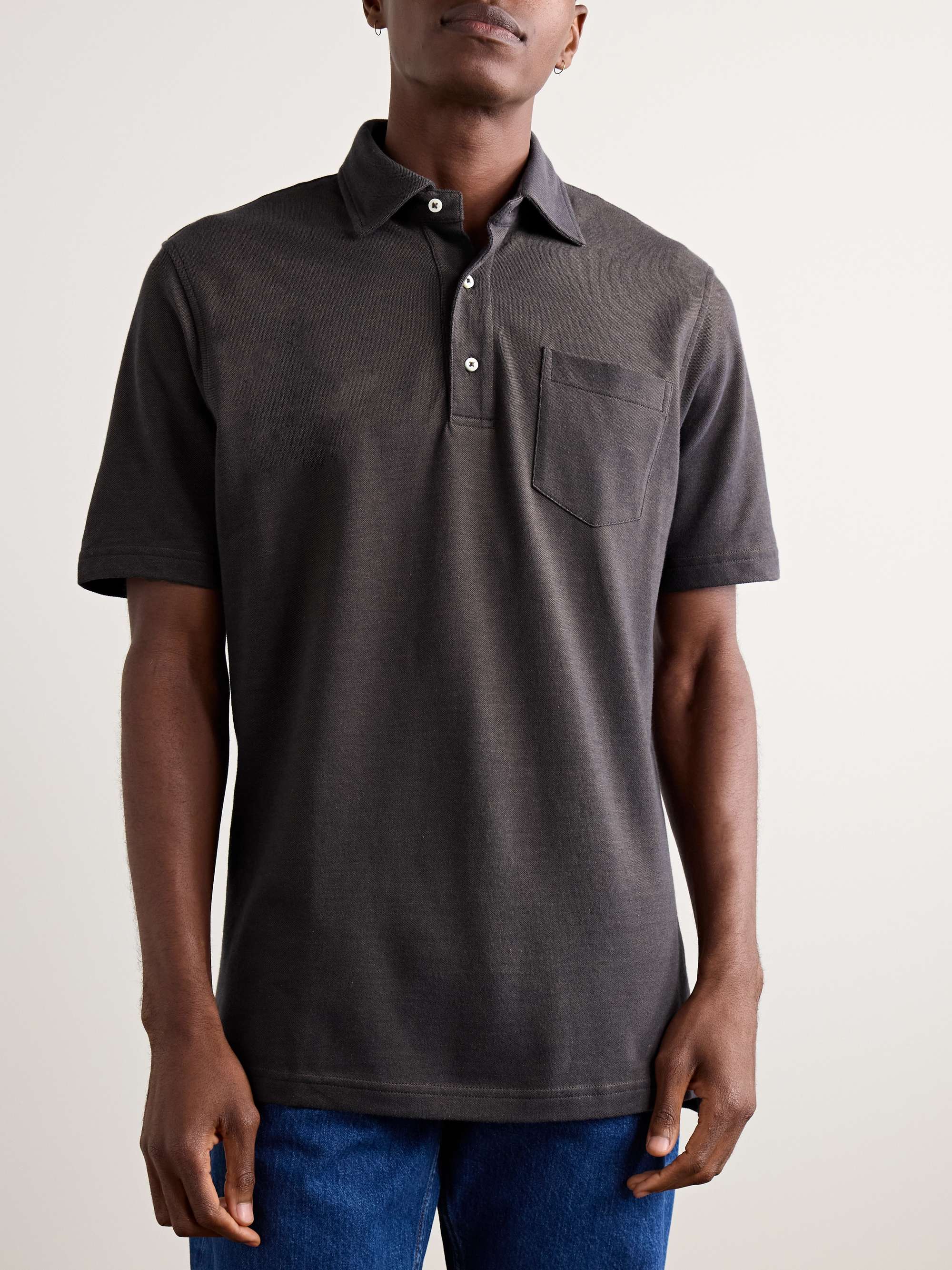 Pima Cotton-Piqué Polo Shirt view