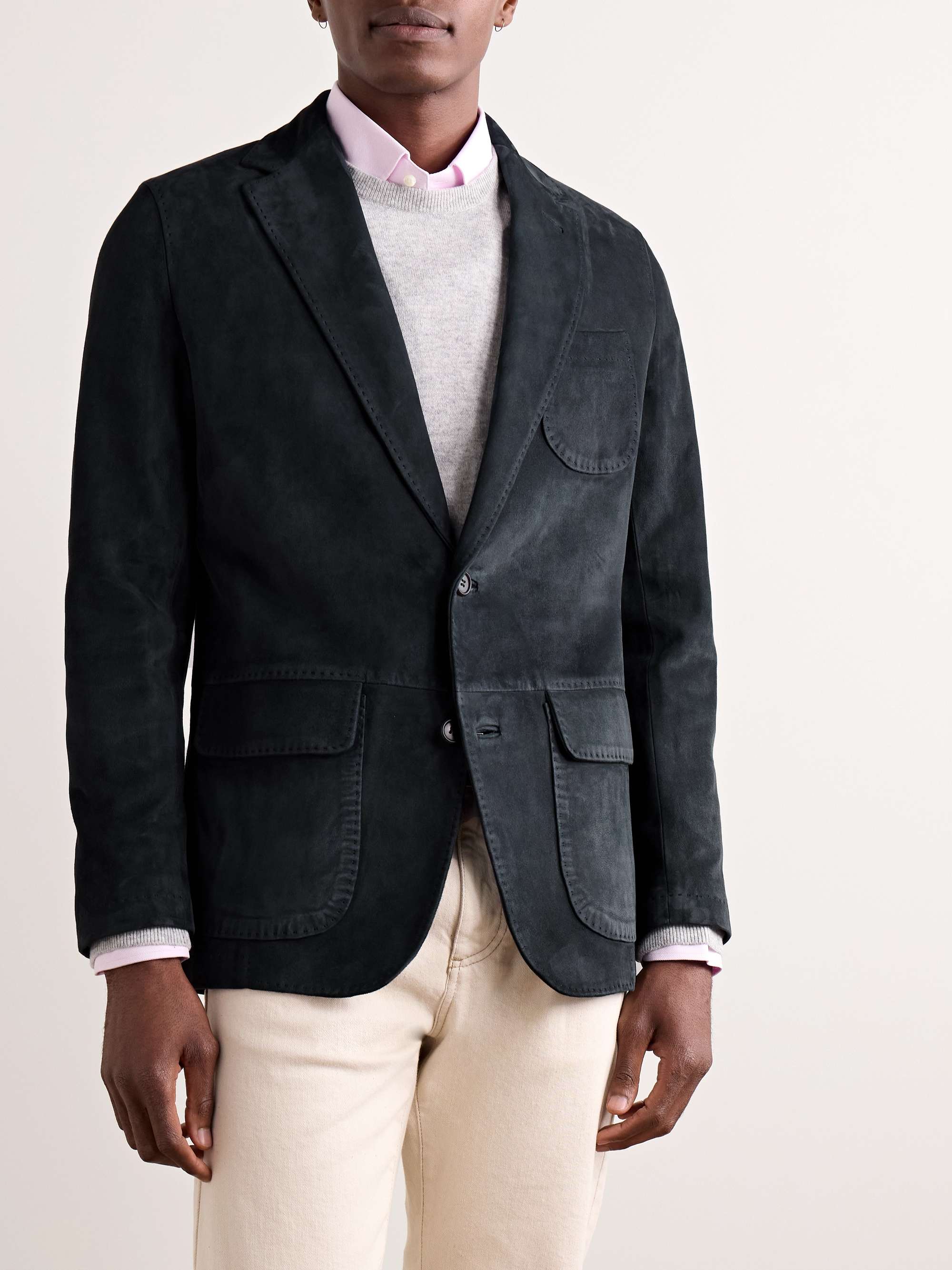 Butcher Unstructured Suede Blazer view