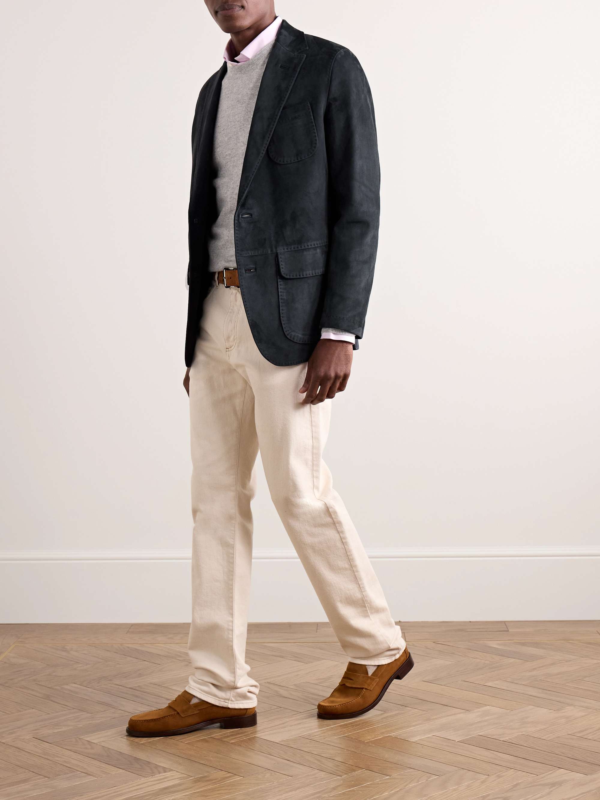 Butcher Unstructured Suede Blazer view