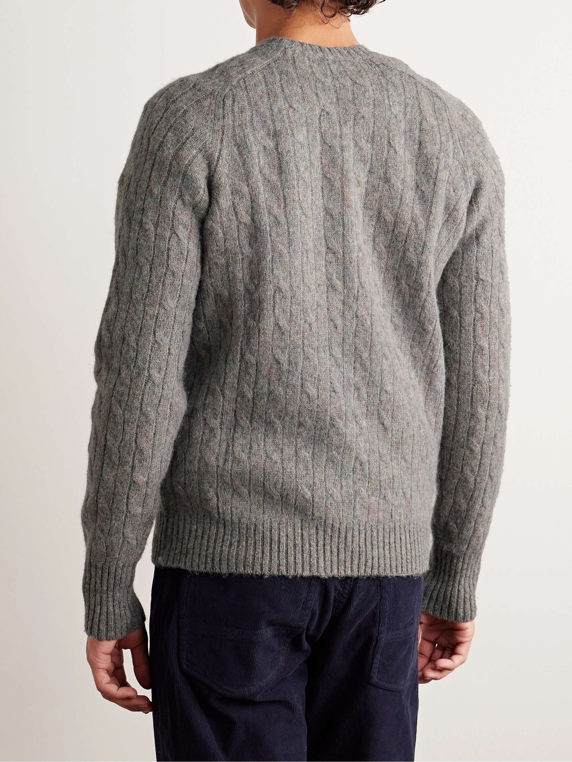 Cable-Knit Wool Sweater view