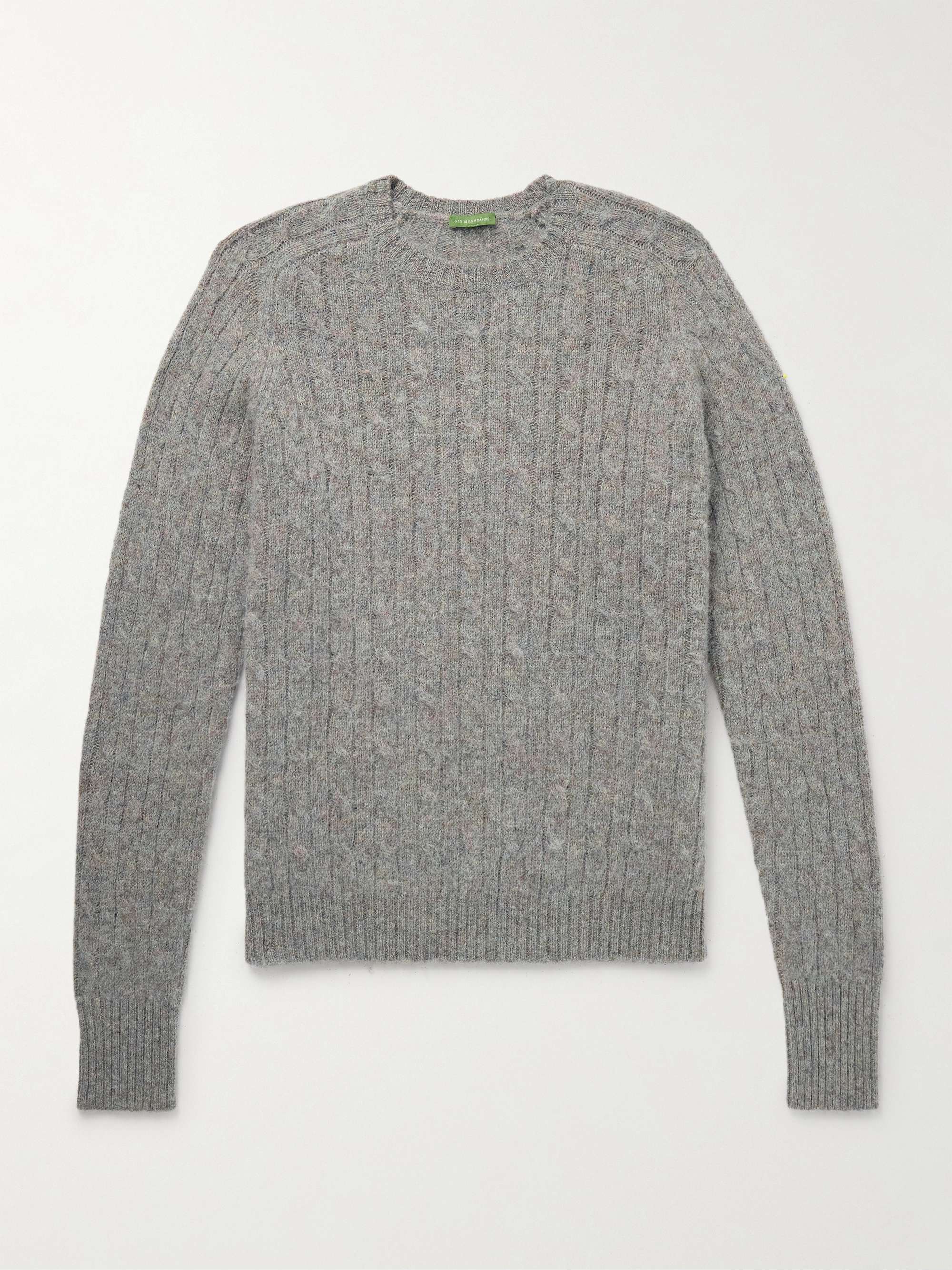 Cable-Knit Wool Sweater view