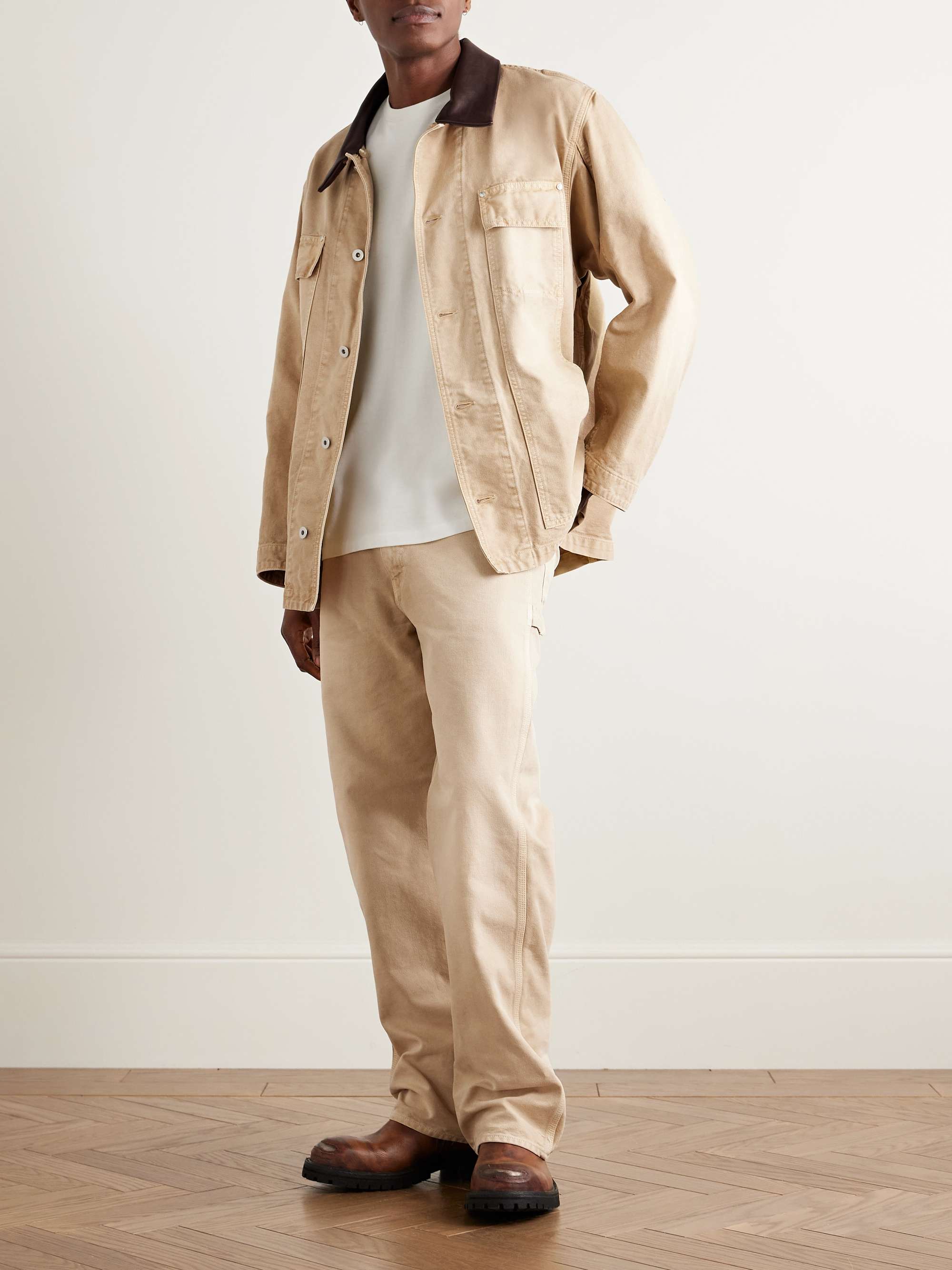 Duck Straight-Leg Garment-Dyed Jeans view
