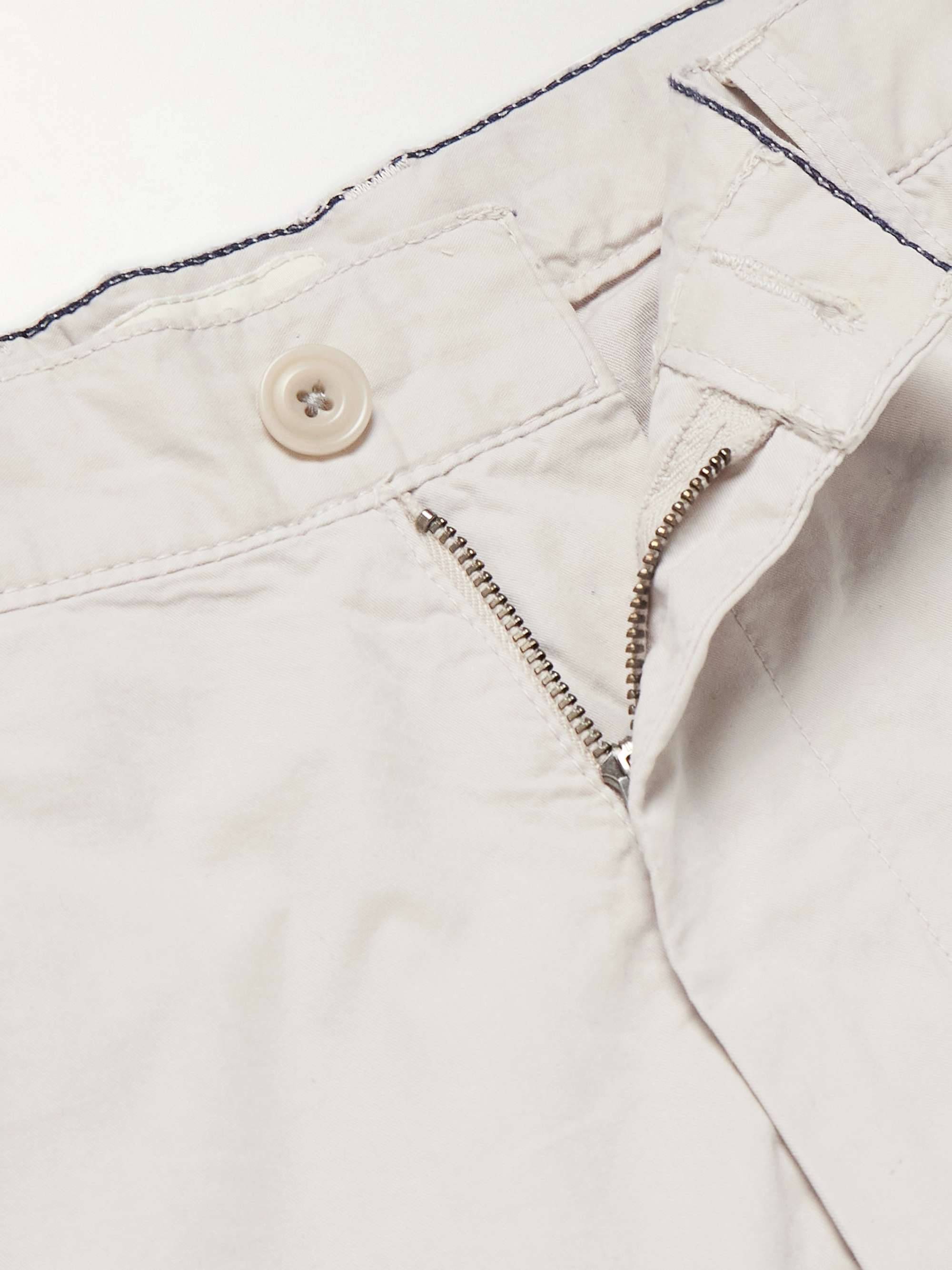 Tyron Straight-Leg Cotton-Twill Trousers view