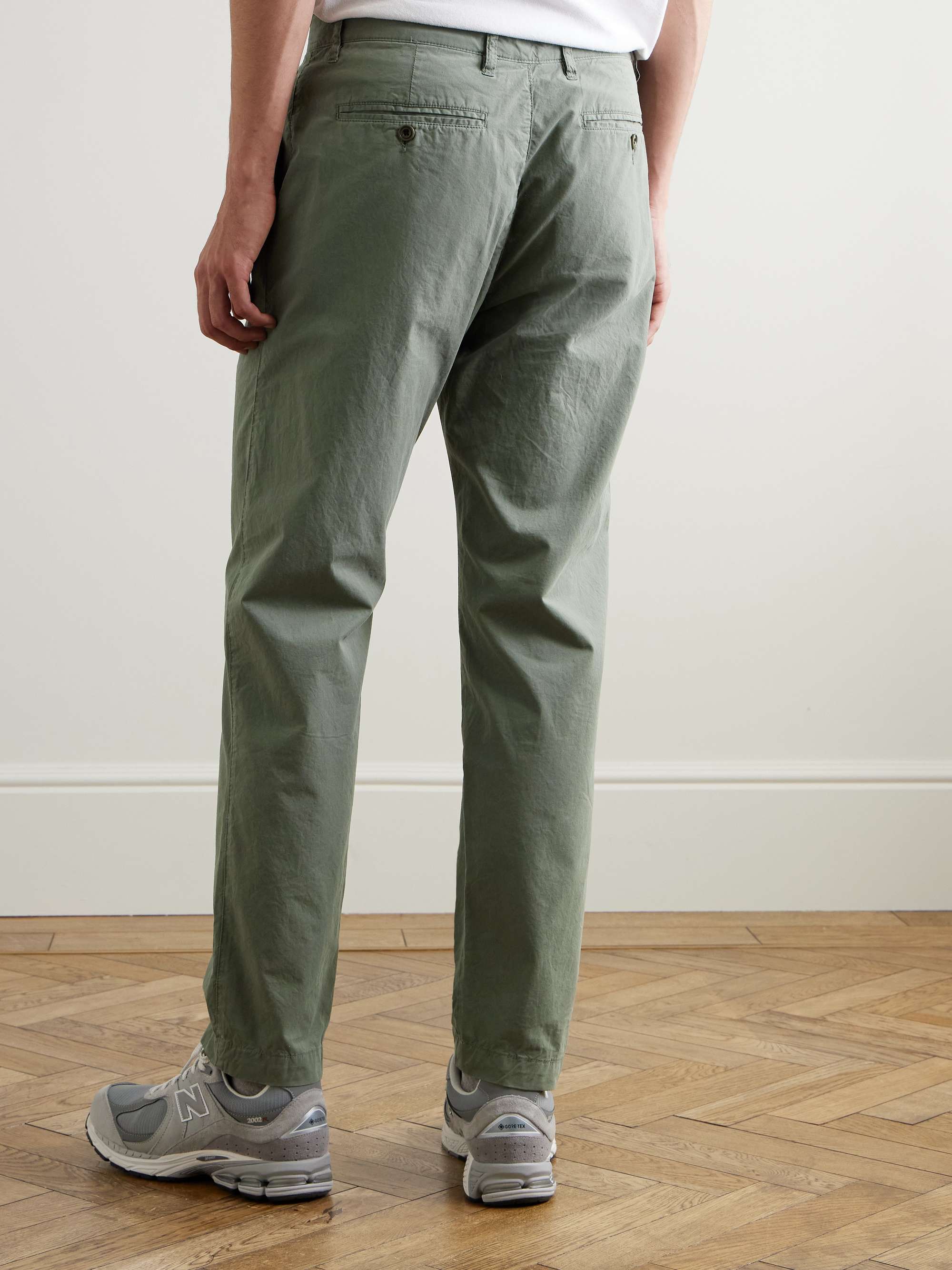 Tyron Slim-Fit Straight-Leg Cotton-Twill Trousers view