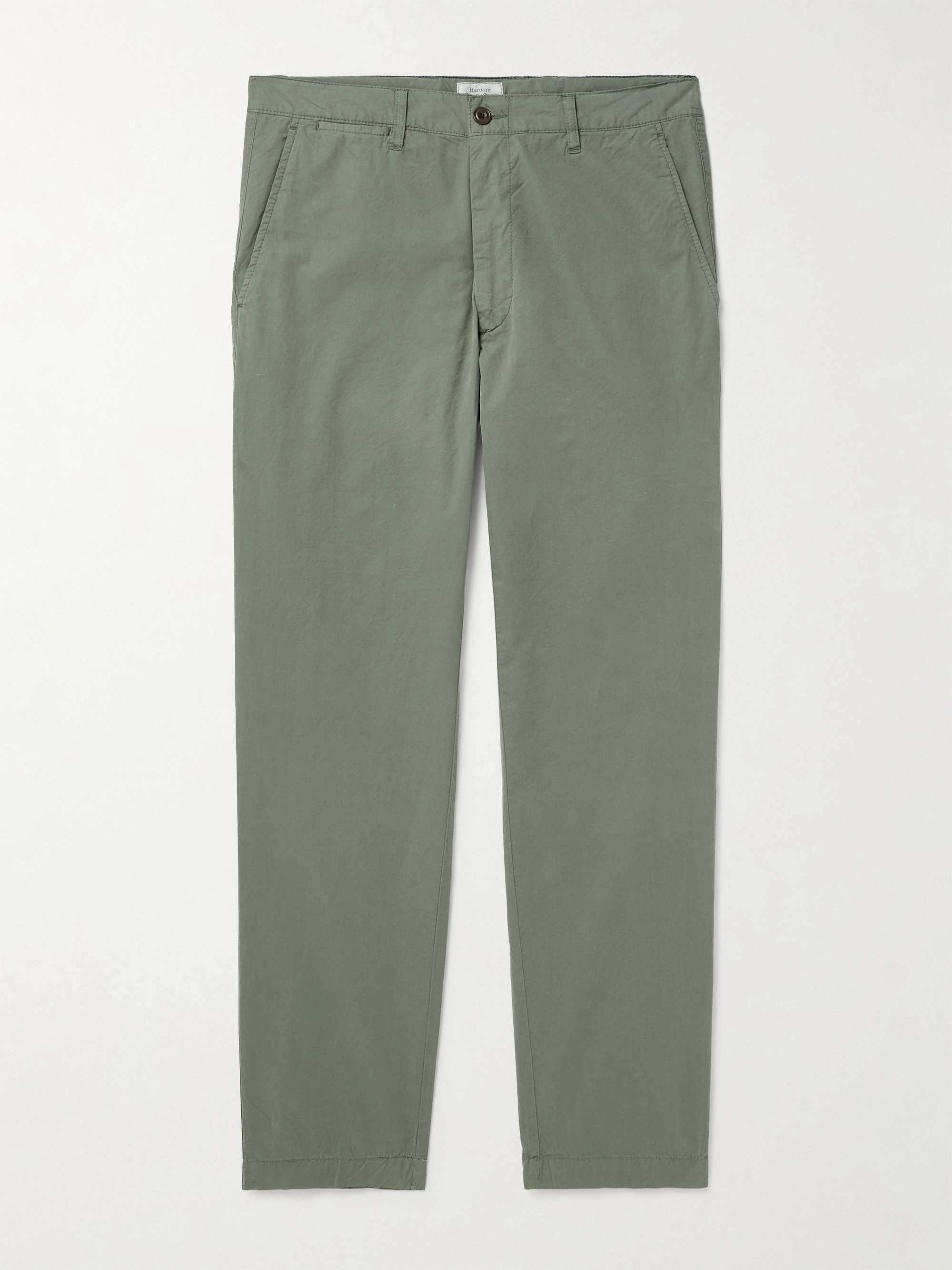 Tyron Slim-Fit Straight-Leg Cotton-Twill Trousers view