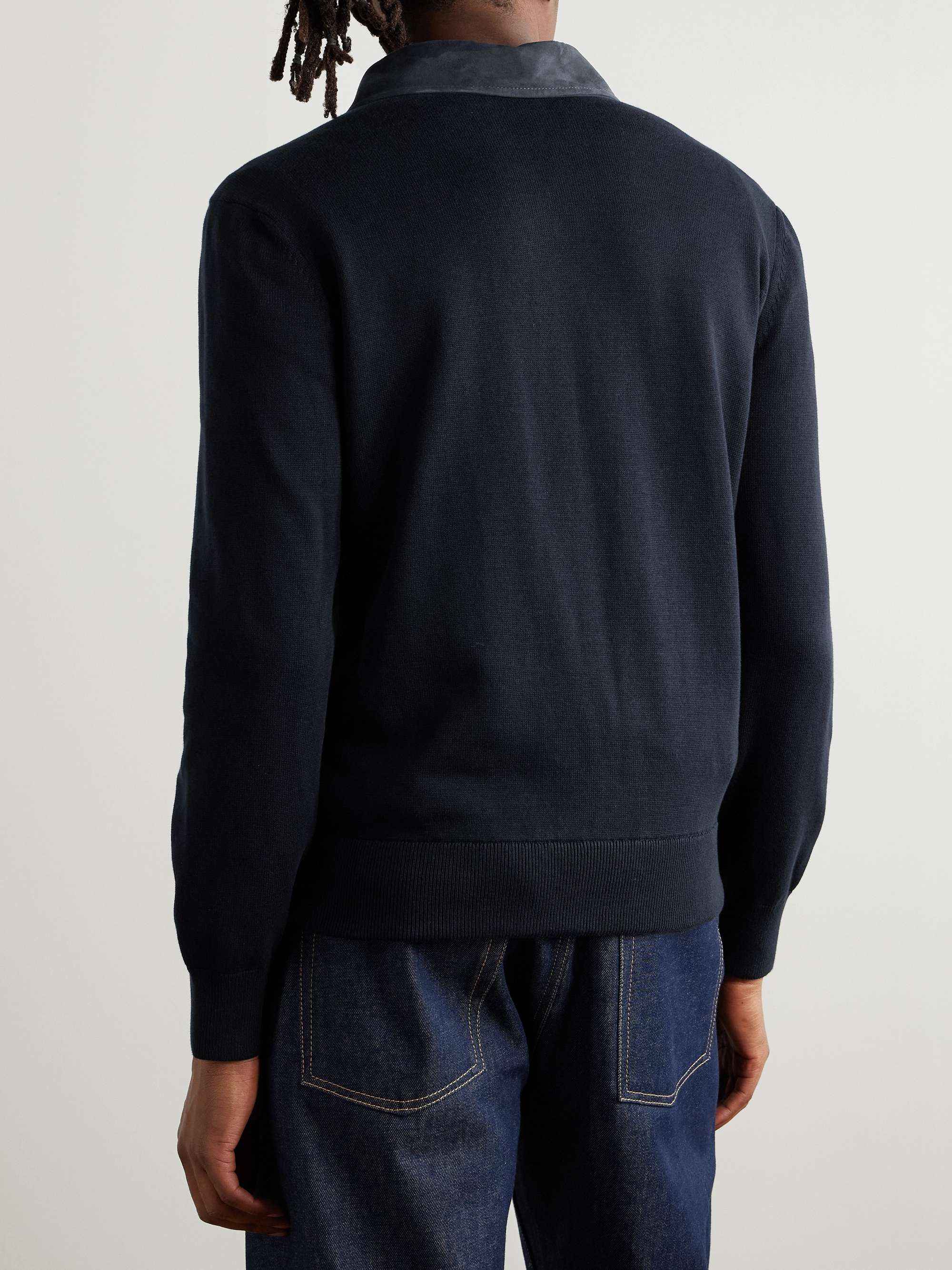 Suede-Panelled Cotton Jacket view
