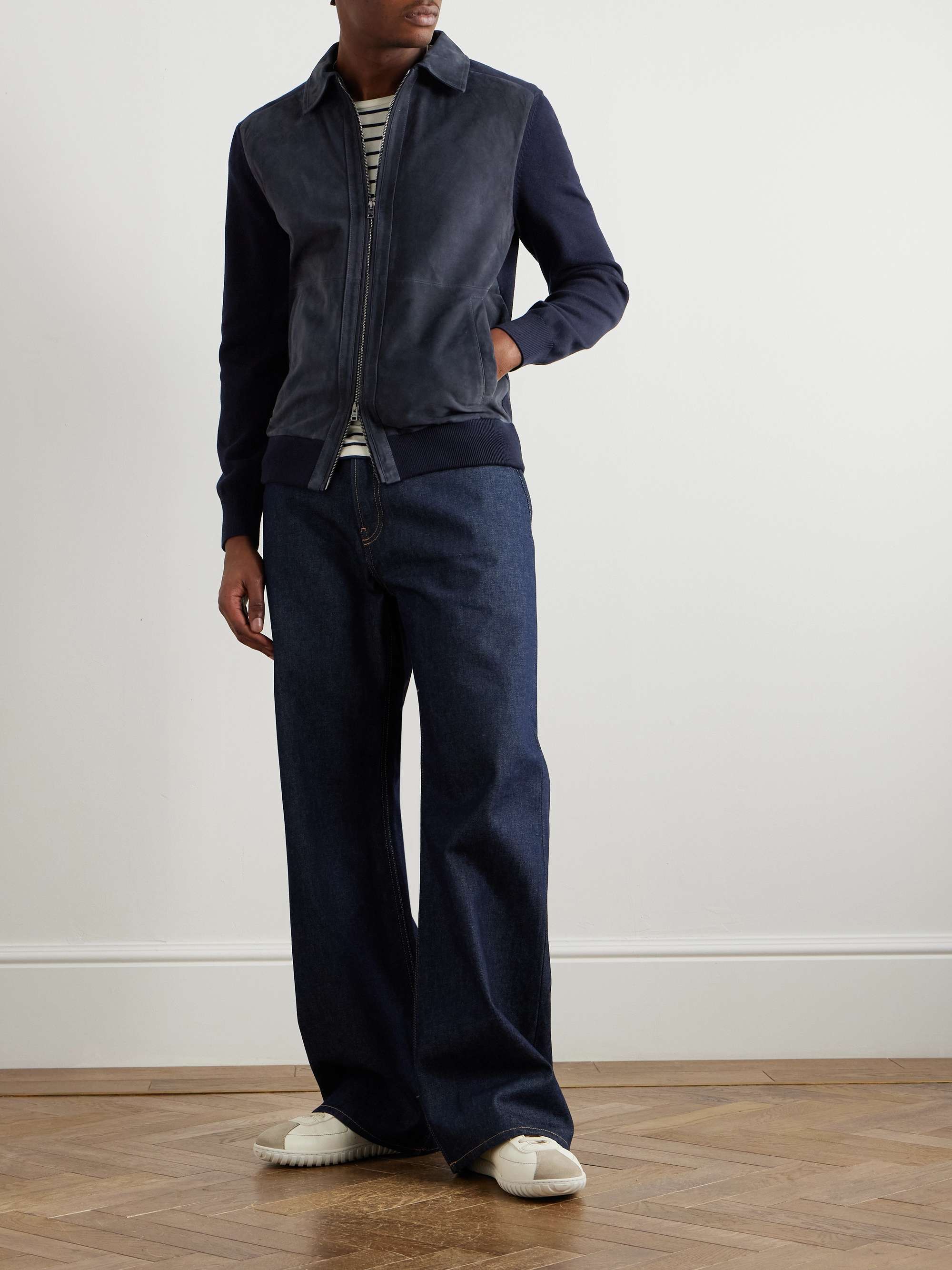 Suede-Panelled Cotton Jacket view