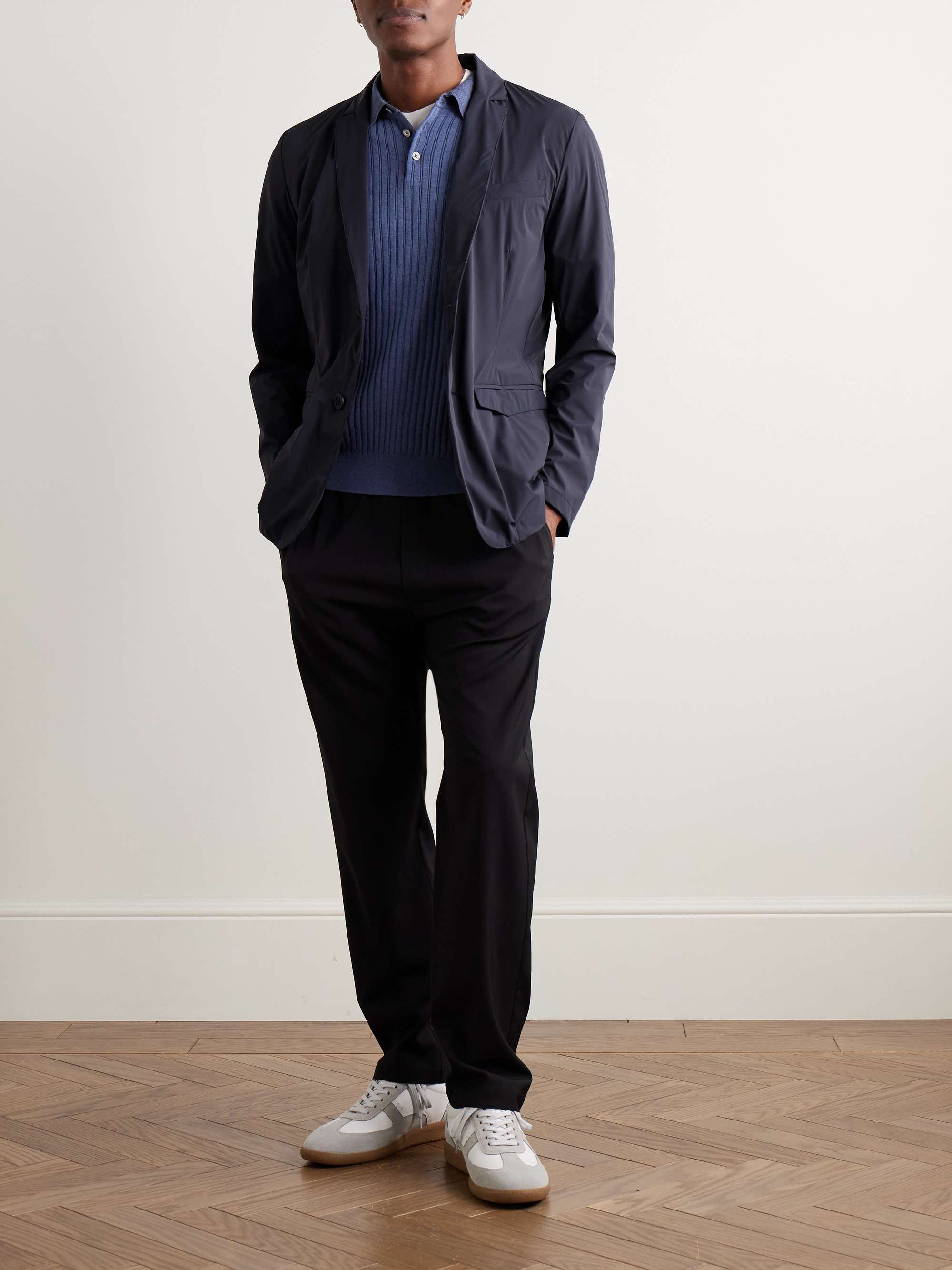 Slim-Fit Shell Blazer view