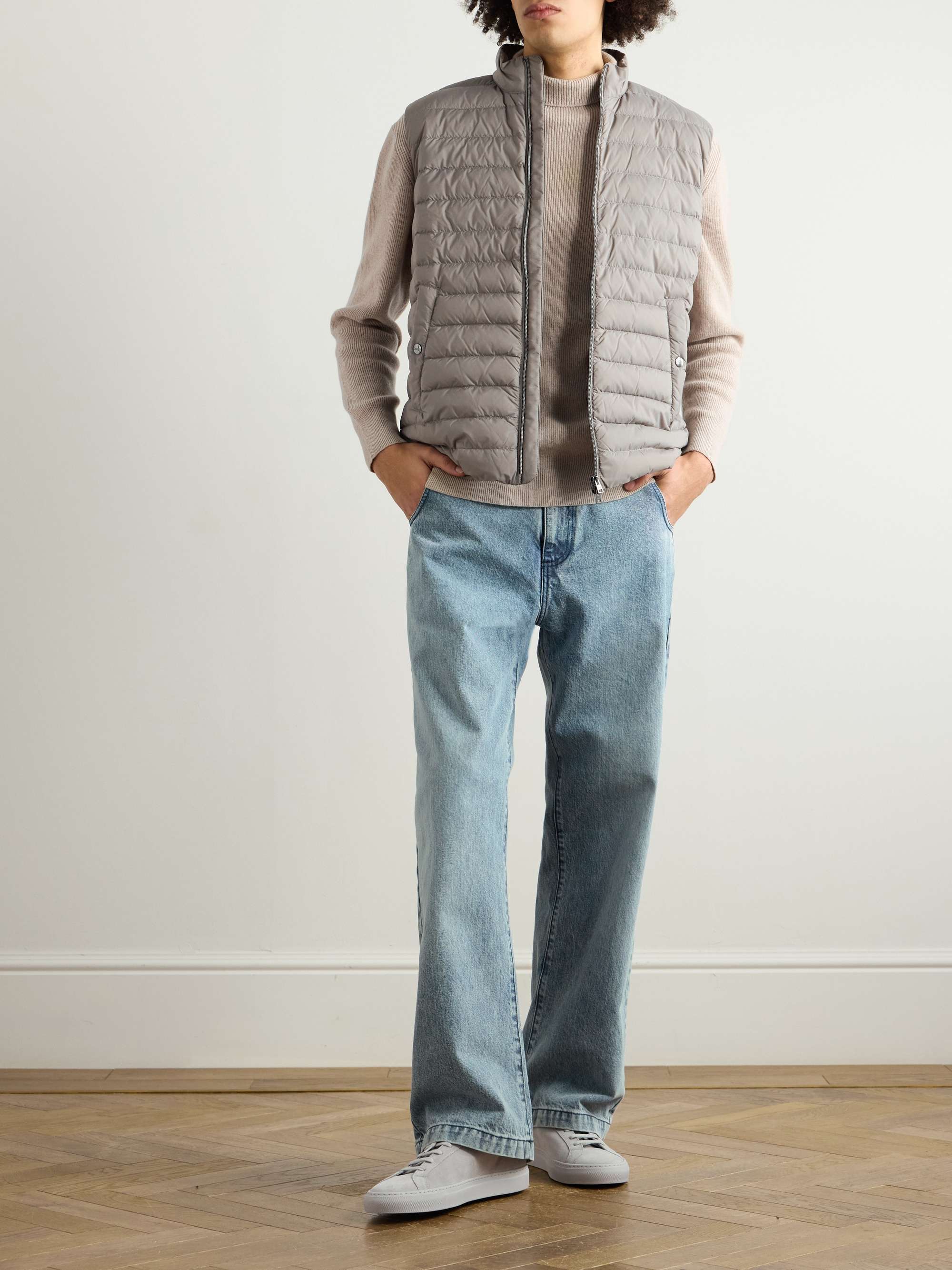 Quilted Shell and Wool and Silk-Blend Down Gilet view
