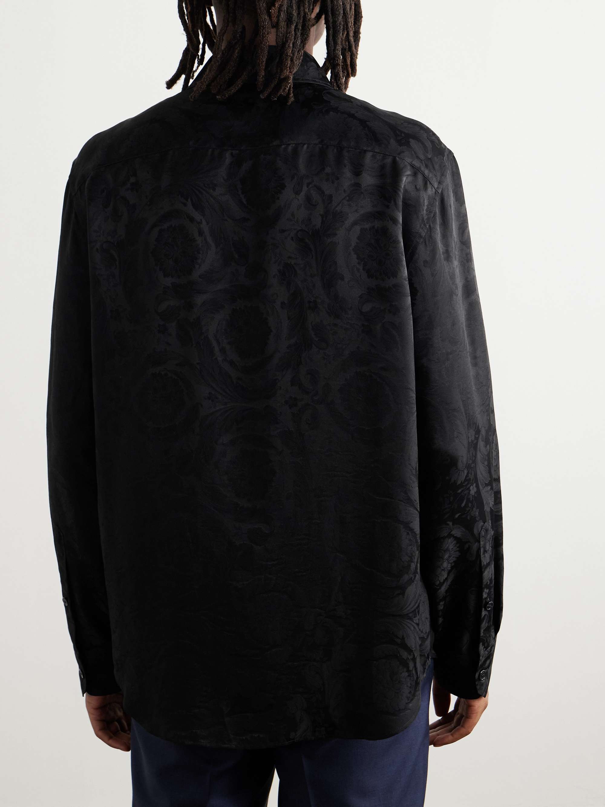 Baroque Satin-Jacquard Shirt view