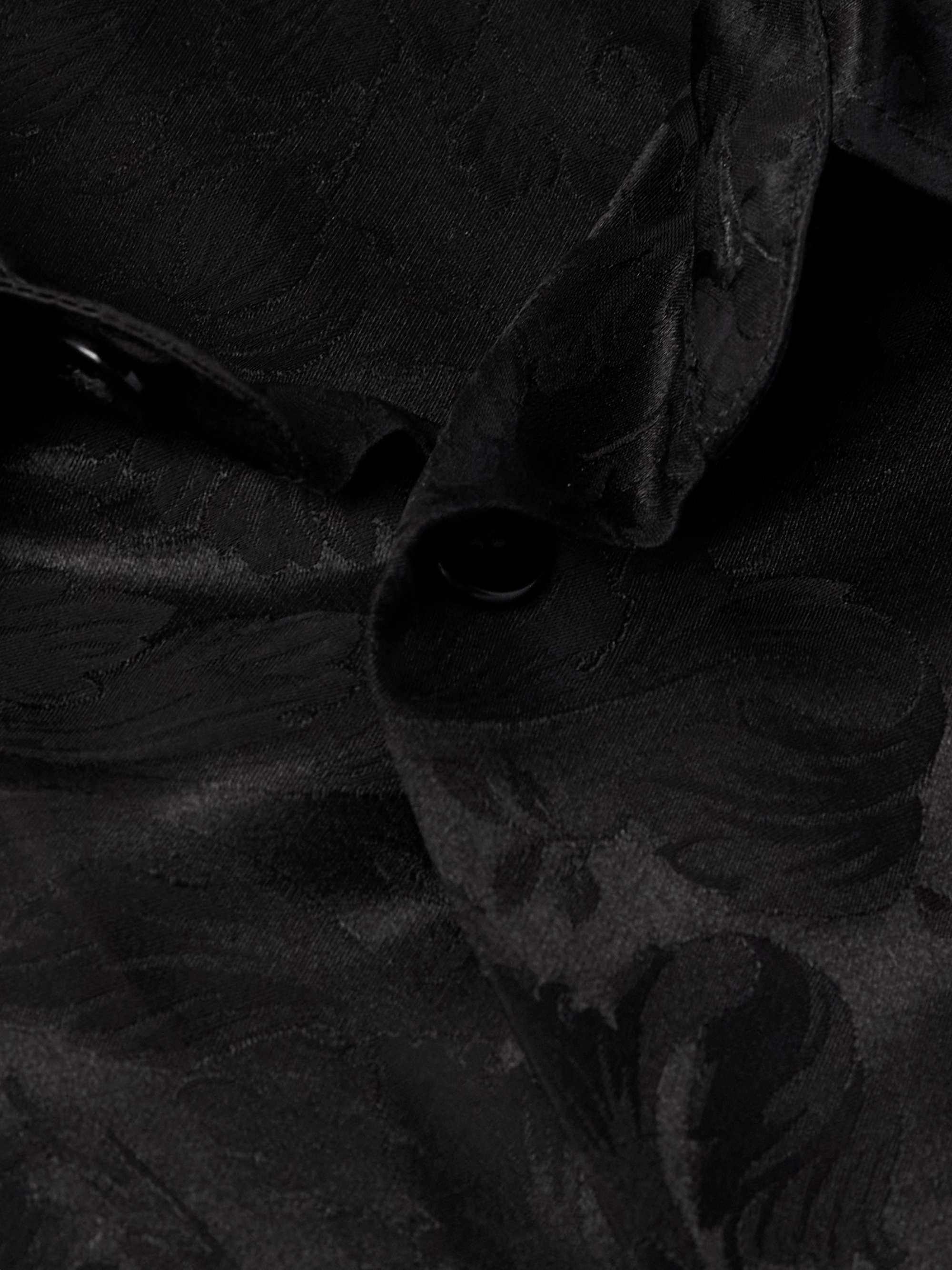 Baroque Satin-Jacquard Shirt view