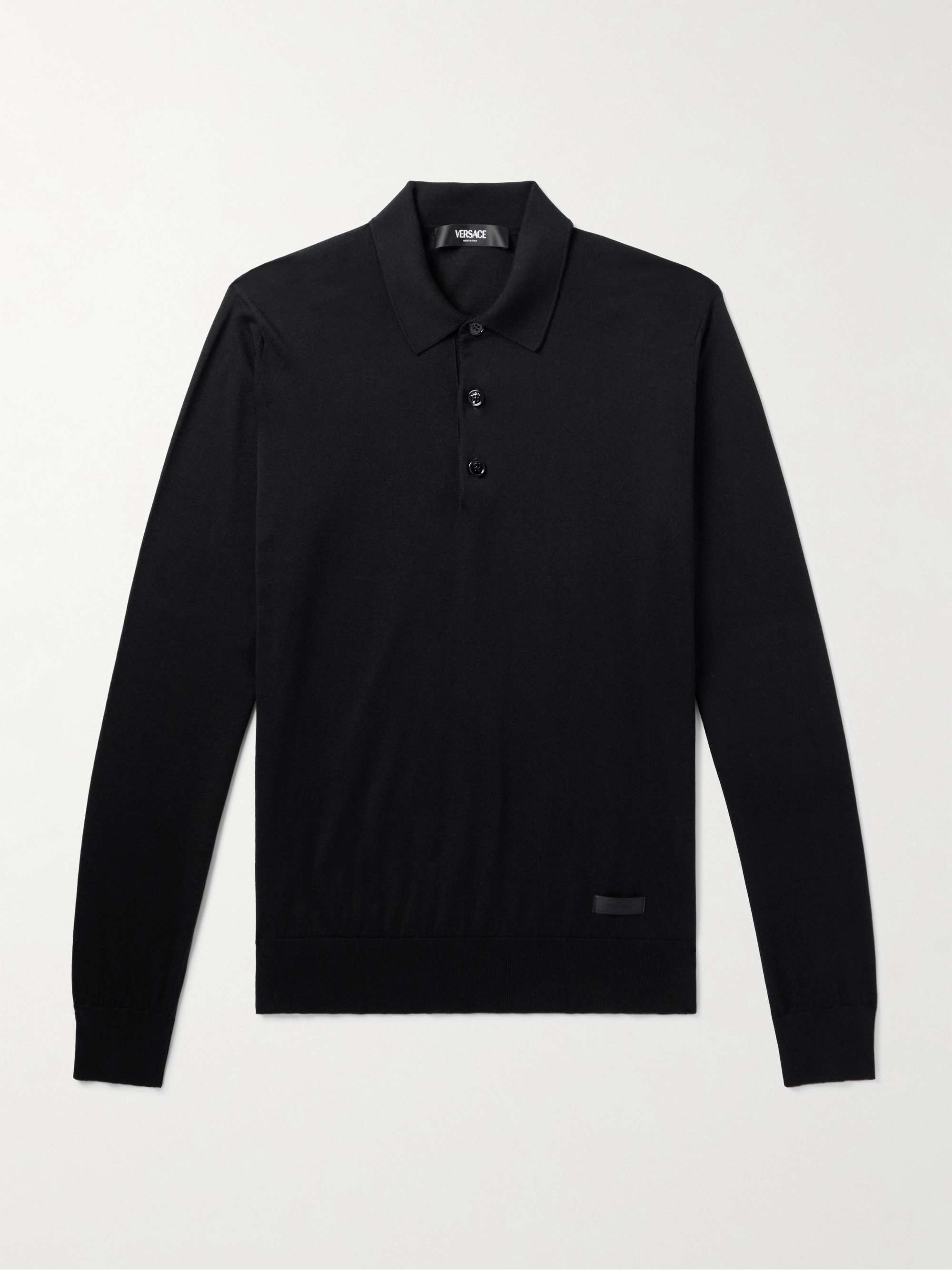 Silk and Cotton-Blend Polo Shirt view