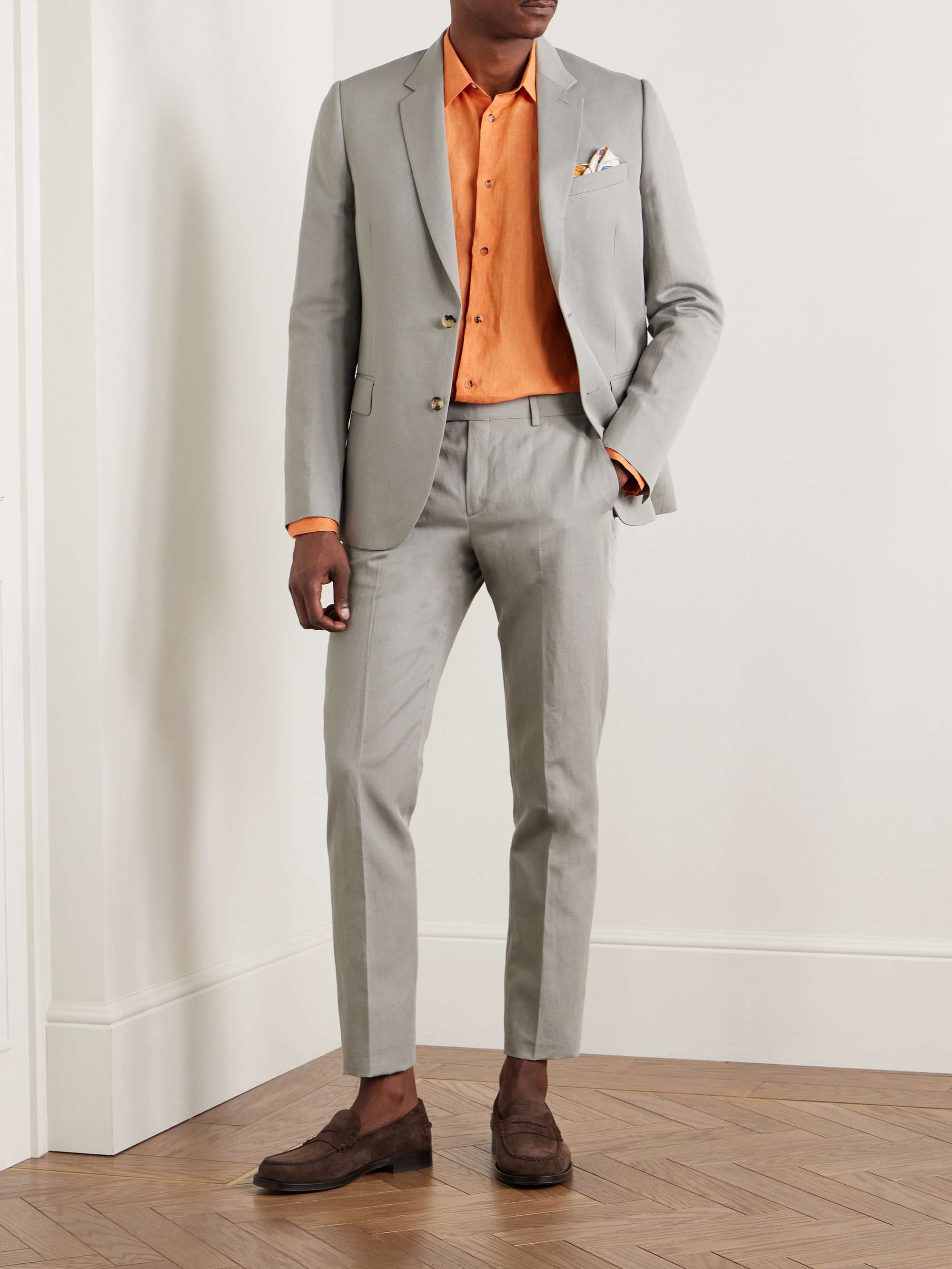 Linen, Cotton and Lyocell-Blend Suit Jacket view
