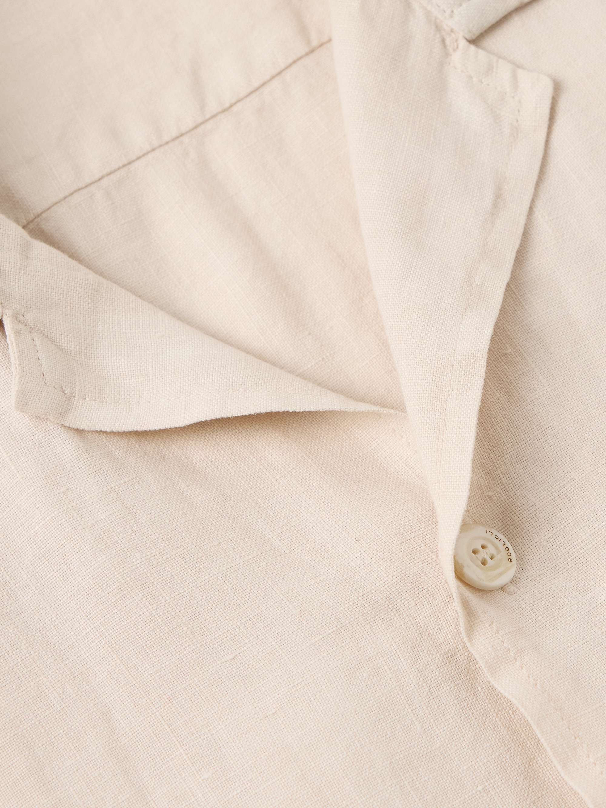 Camp-Collar Linen Overshirt view