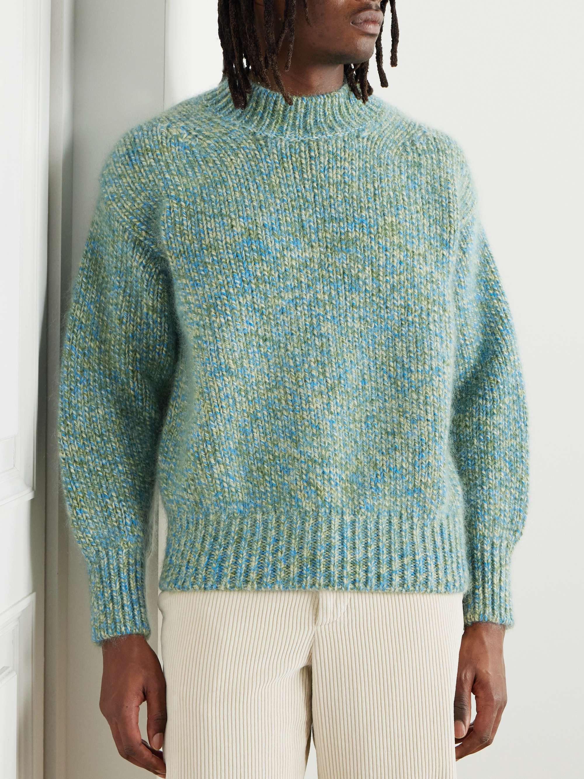 Ribbed Wool-Blend Sweater view