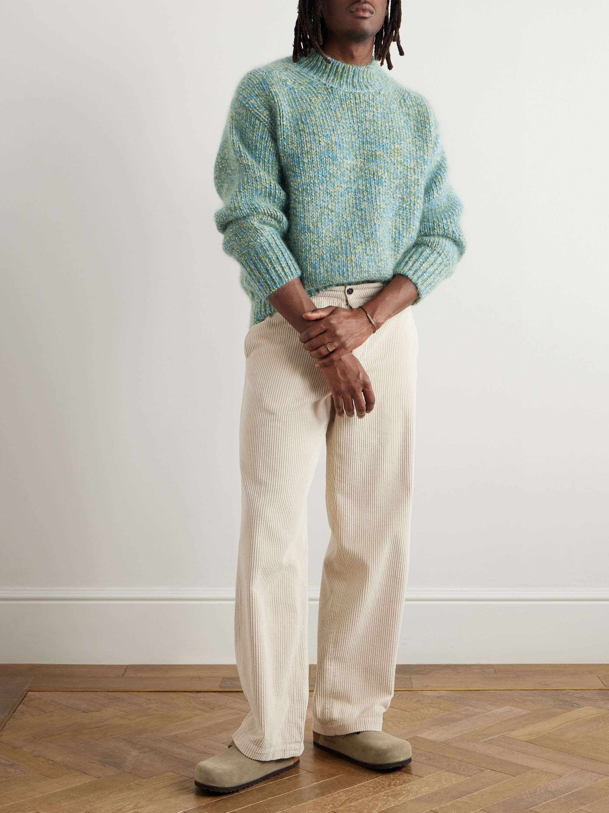 Ribbed Wool-Blend Sweater view