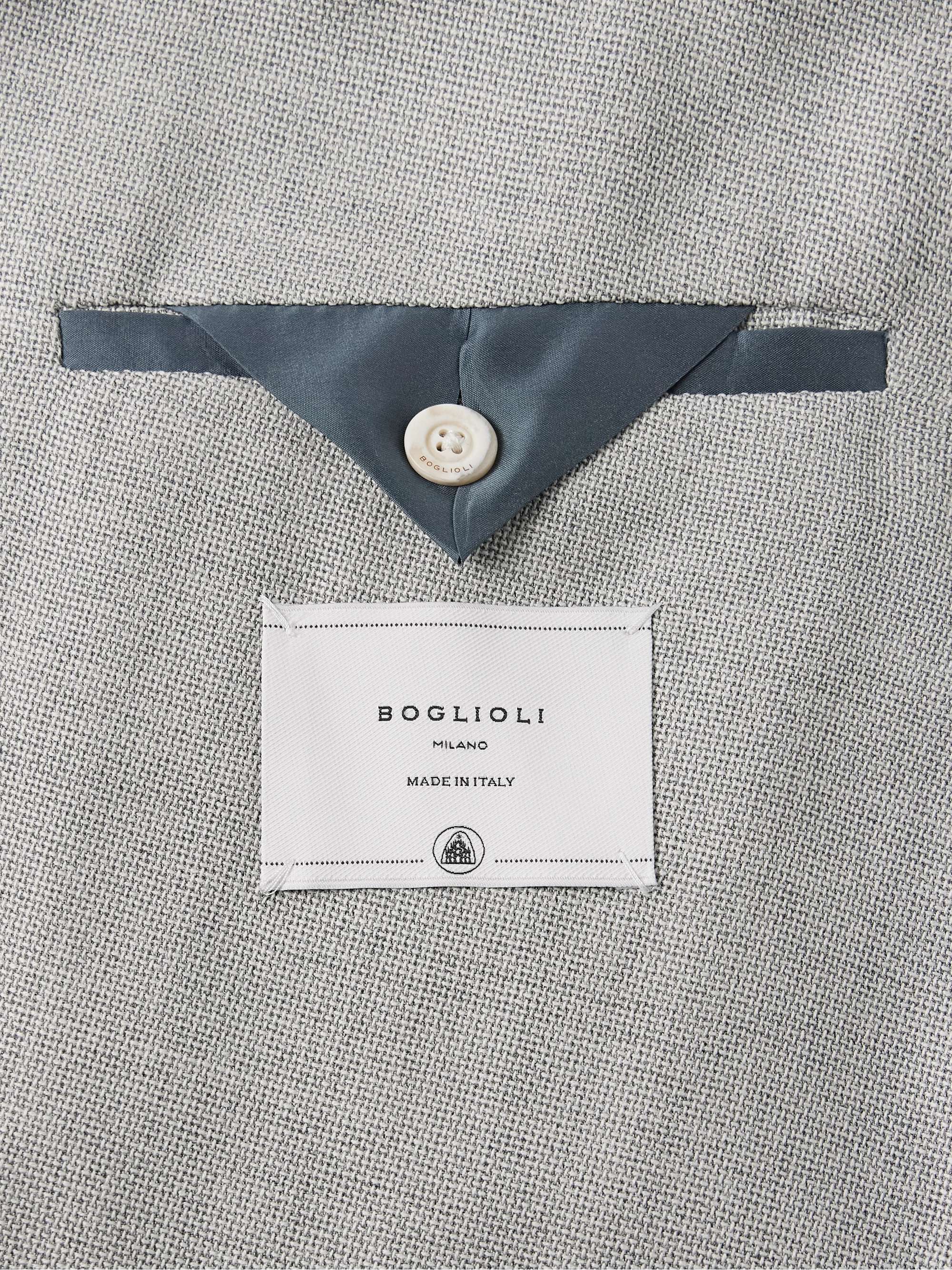 Unstructured Double-Breasted Virgin Wool Blazer view