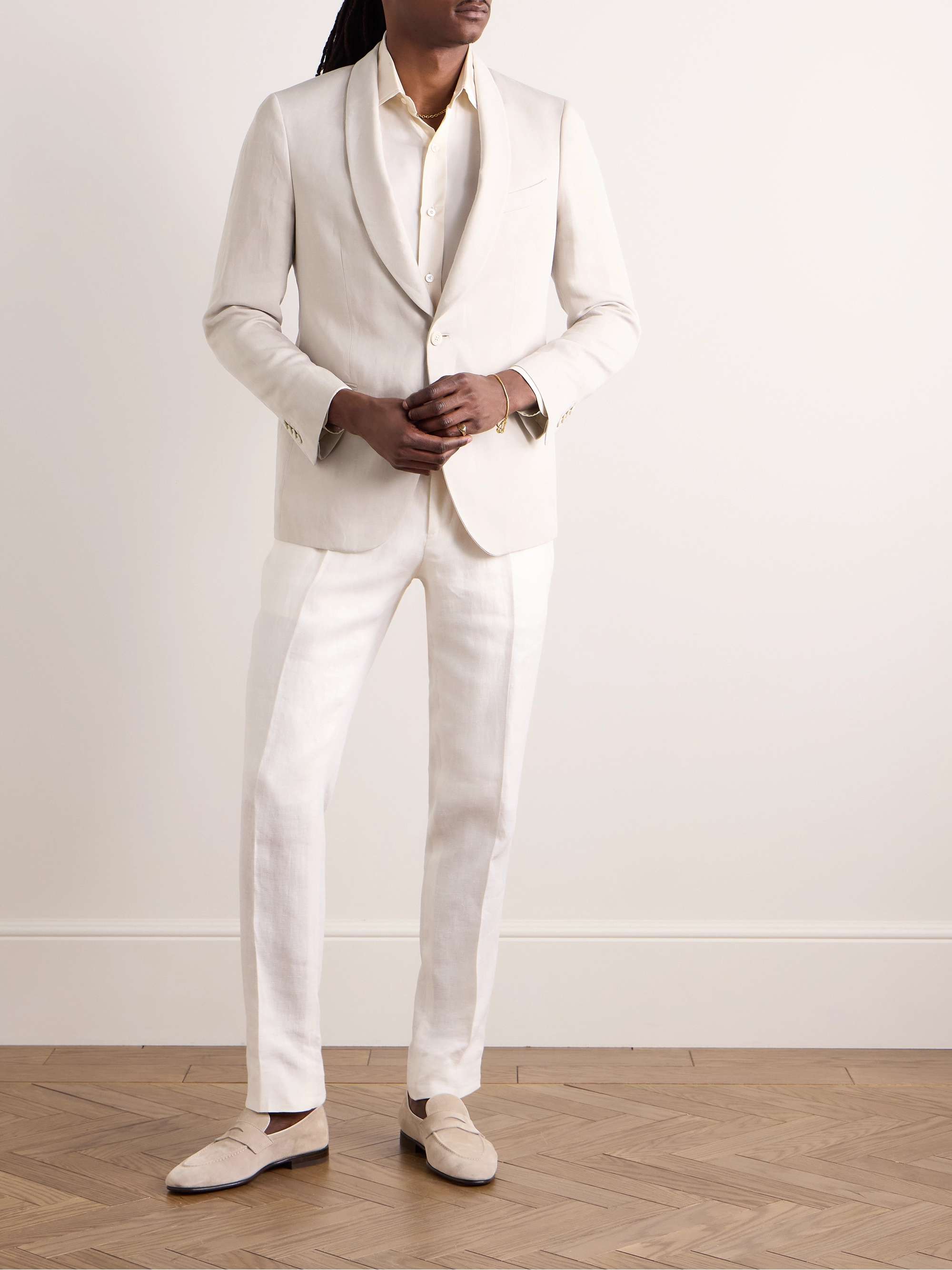 Lyocell and Linen-Blend Suit Jacket view