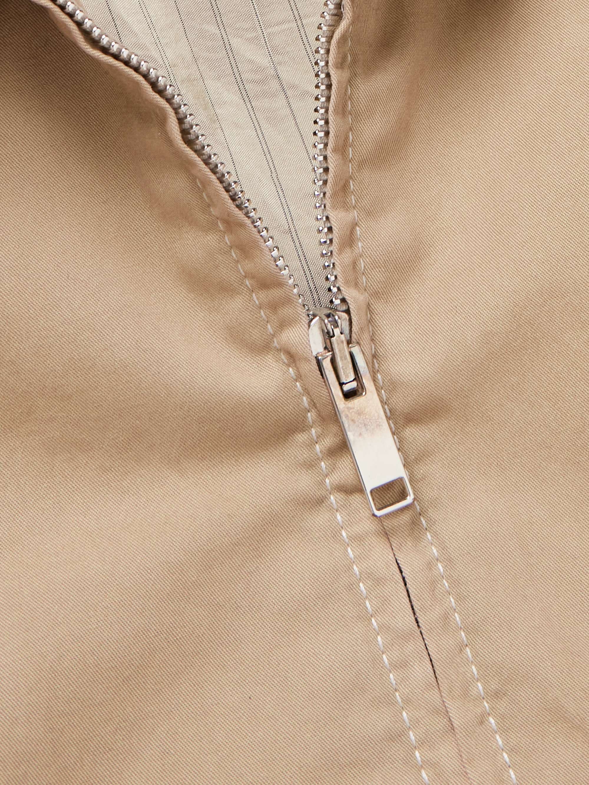 Gilbert Logo-Embroidered Organic Cotton-Twill Blouson Jacket view