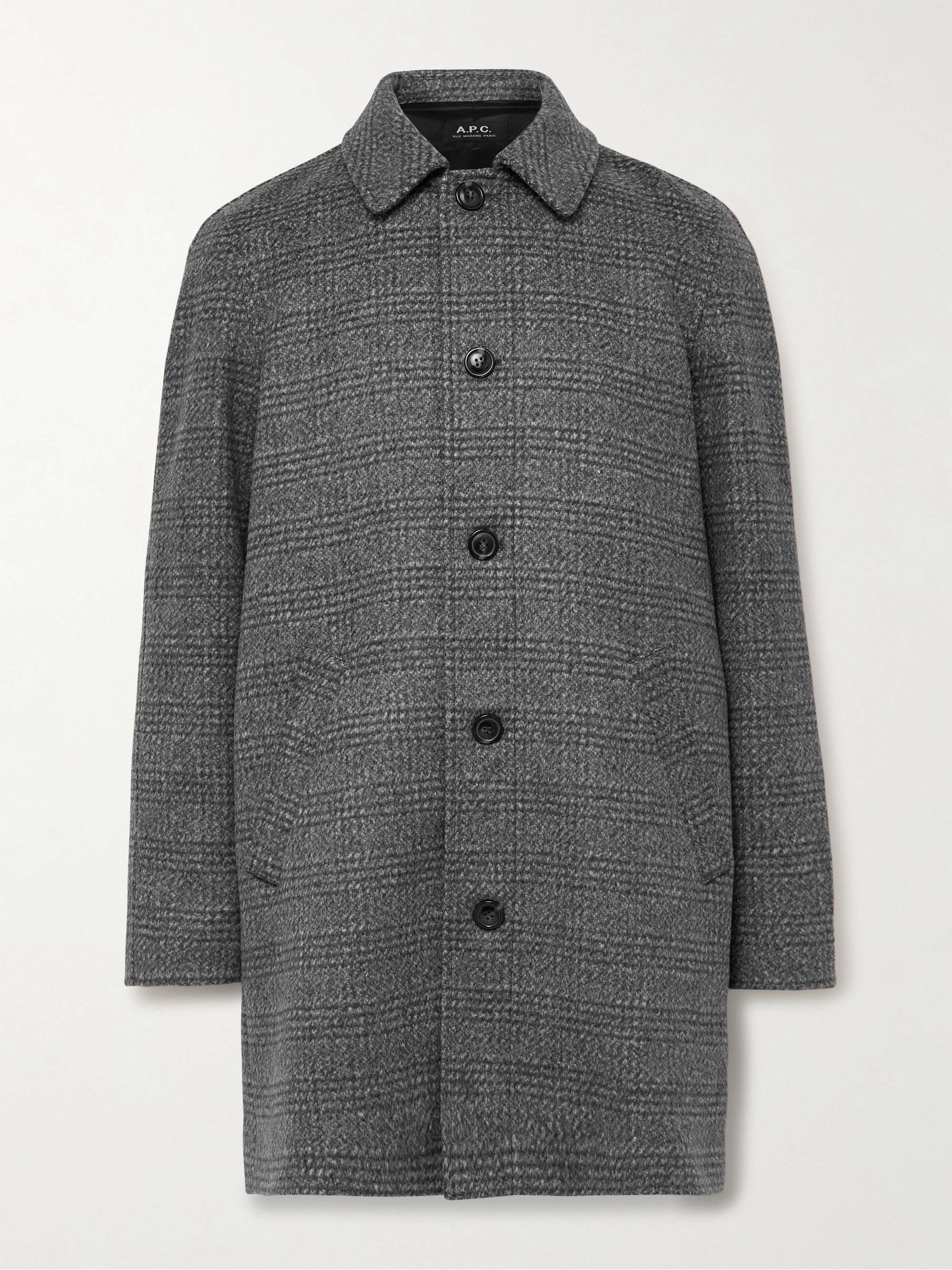 Pete Checked Wool-Blend Coat view