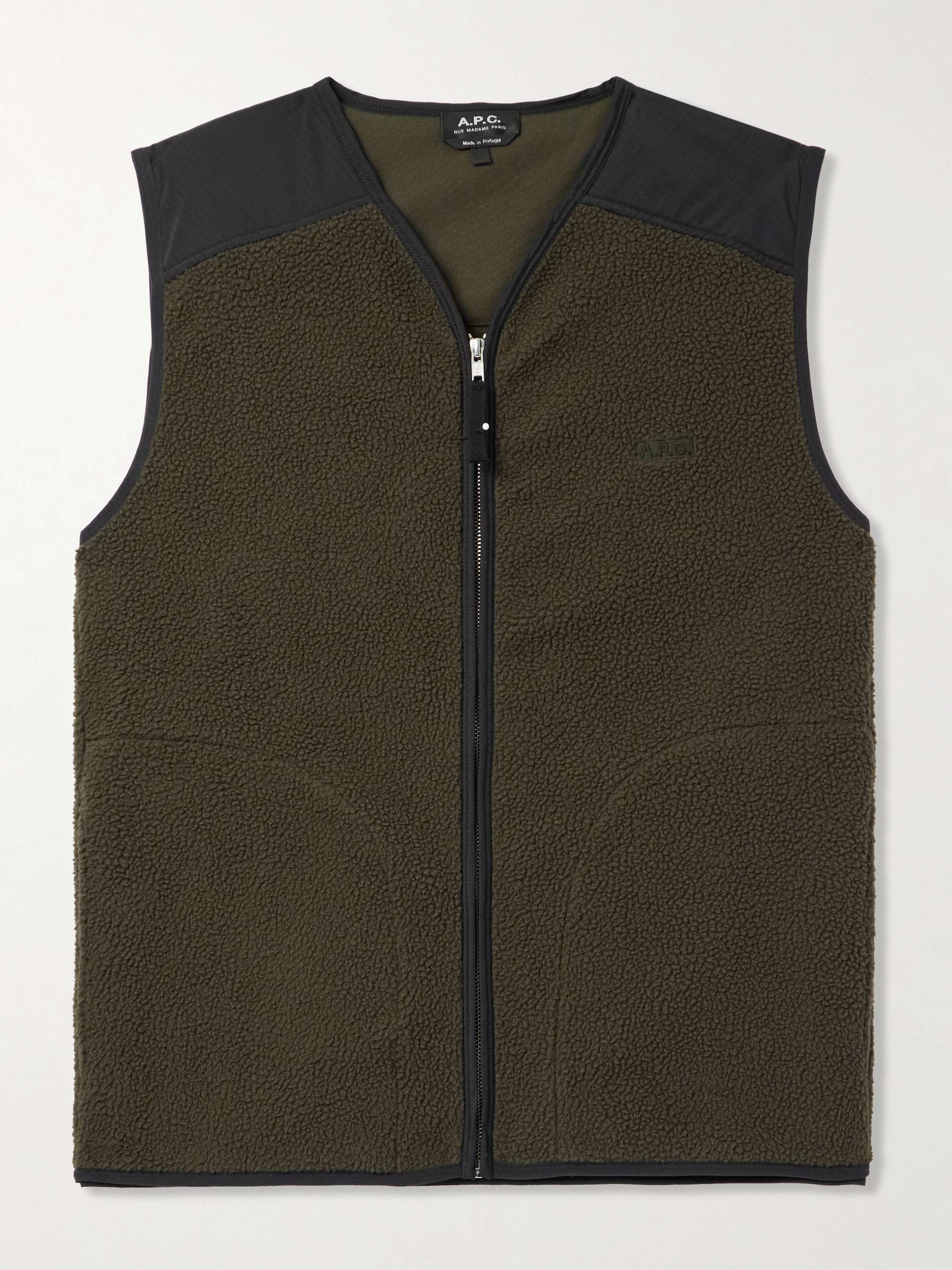 Nate Ripstop-Trimmed Fleece Gilet view