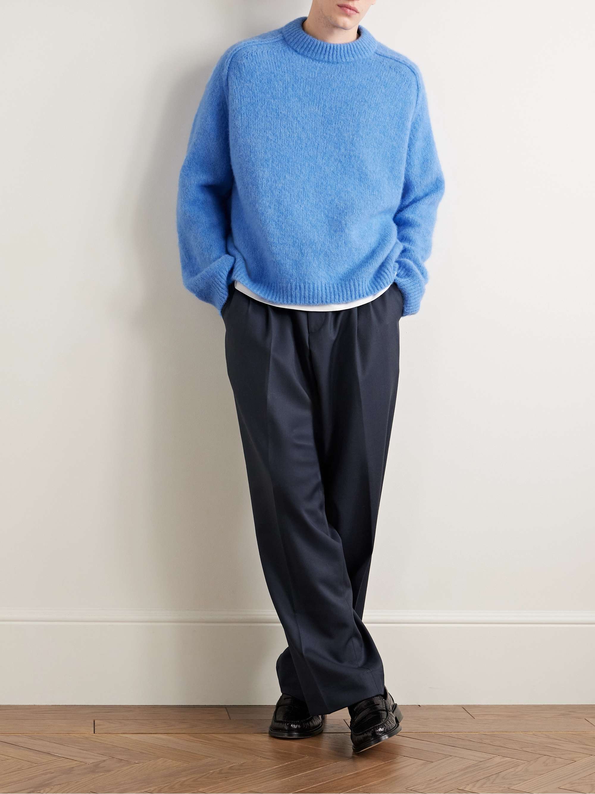 Tyler Alpaca-Blend Mock-Neck Sweater view