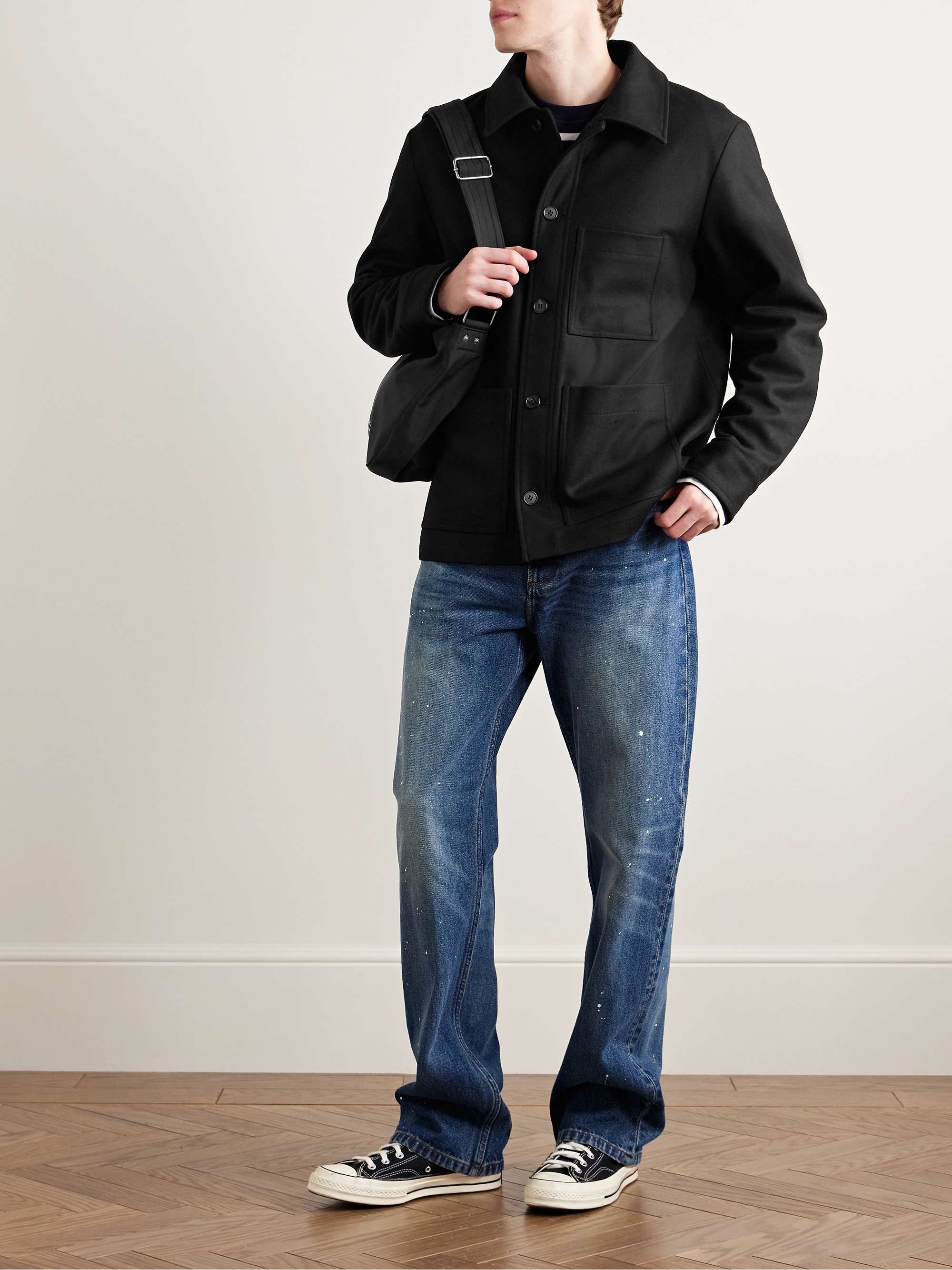 Emile Wool-Blend Felt Overshirt view