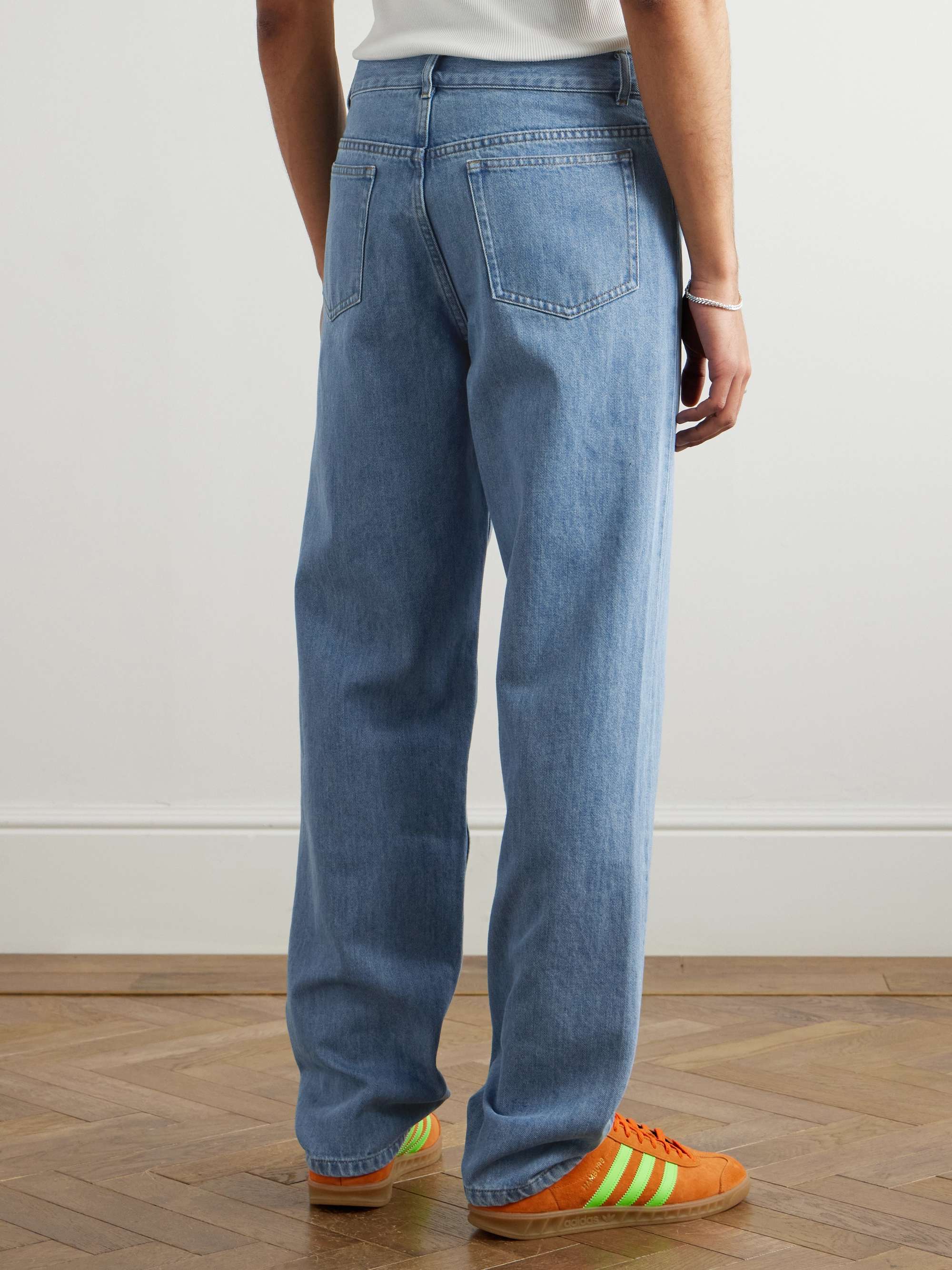 Fairfax Straight-Leg Stonewashed Jeans view