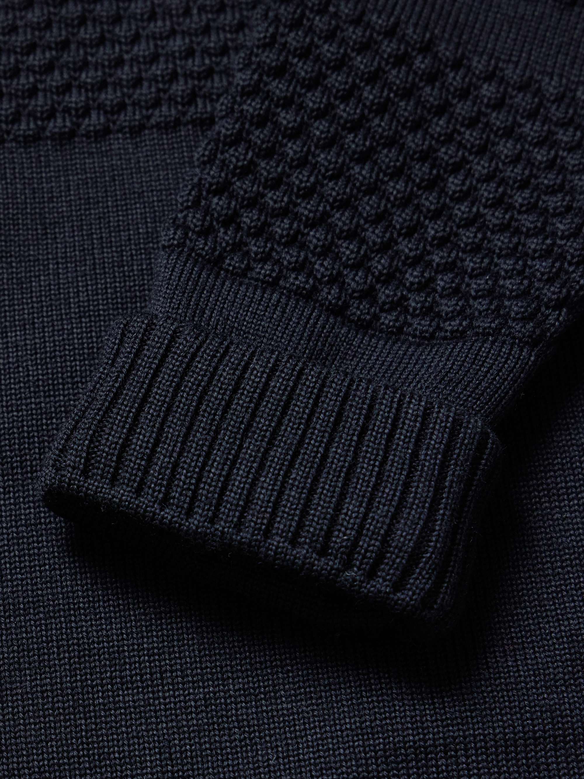 Fisherman II Textured Virgin Wool Rollneck Sweater view
