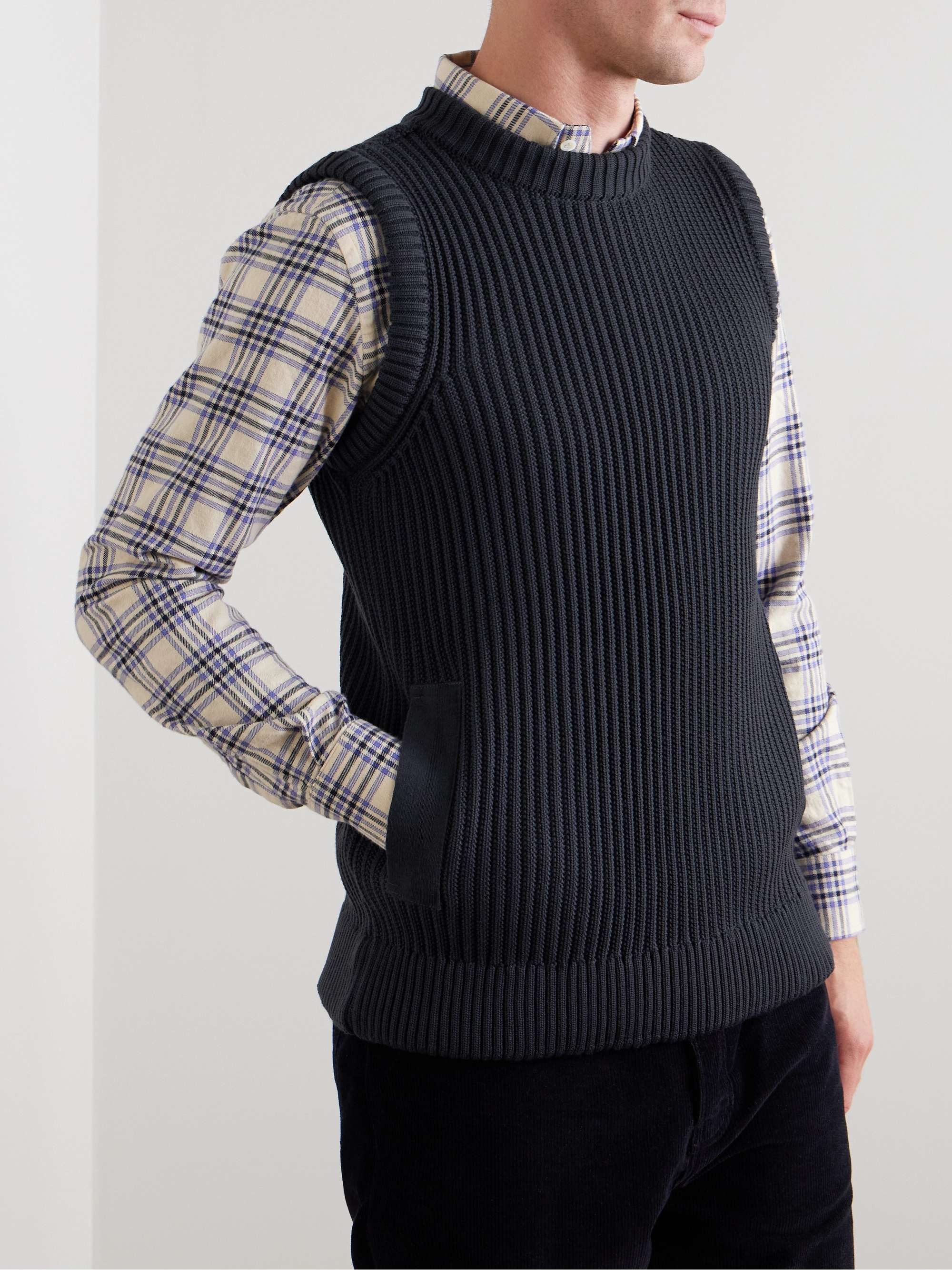 Ratio III Ribbed Virgin Wool Sweater Vest view