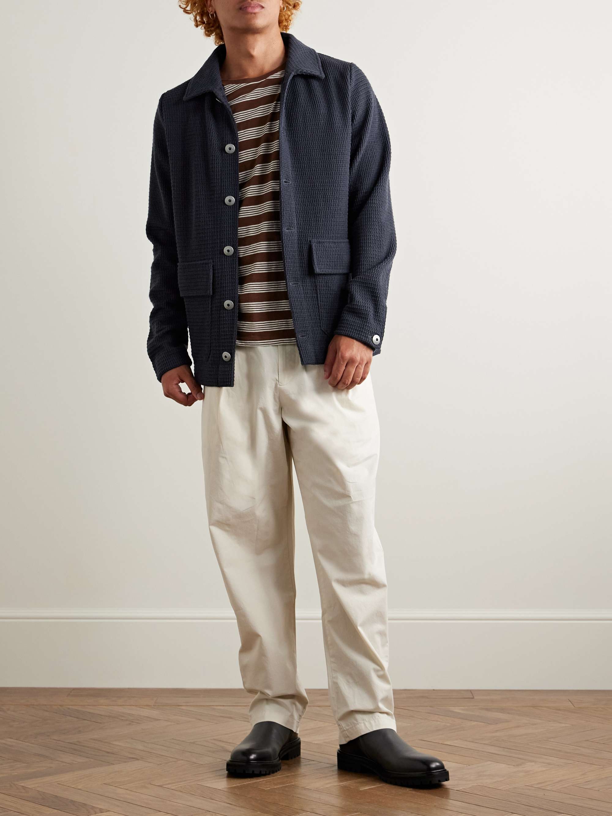 Radial Textured Virgin Wool Jacket view
